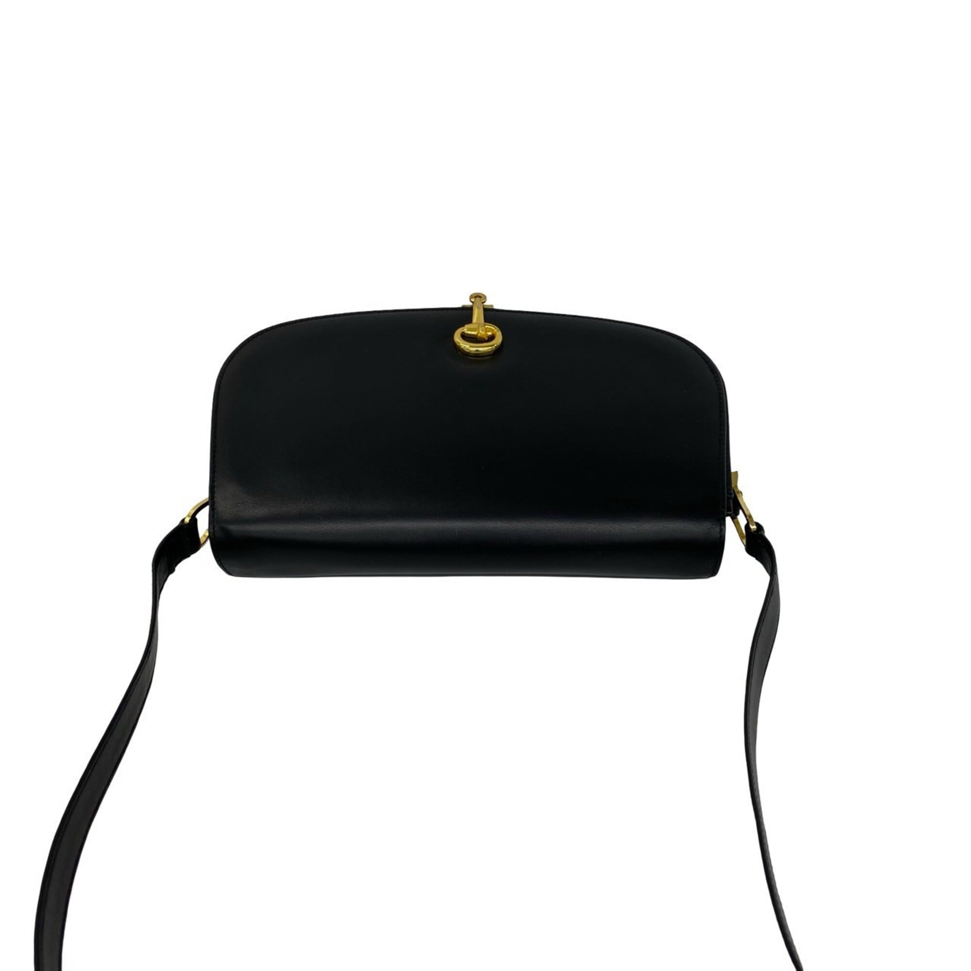 Gucci Black Leather Pochette Shoulder Bag (Pre-Owned)