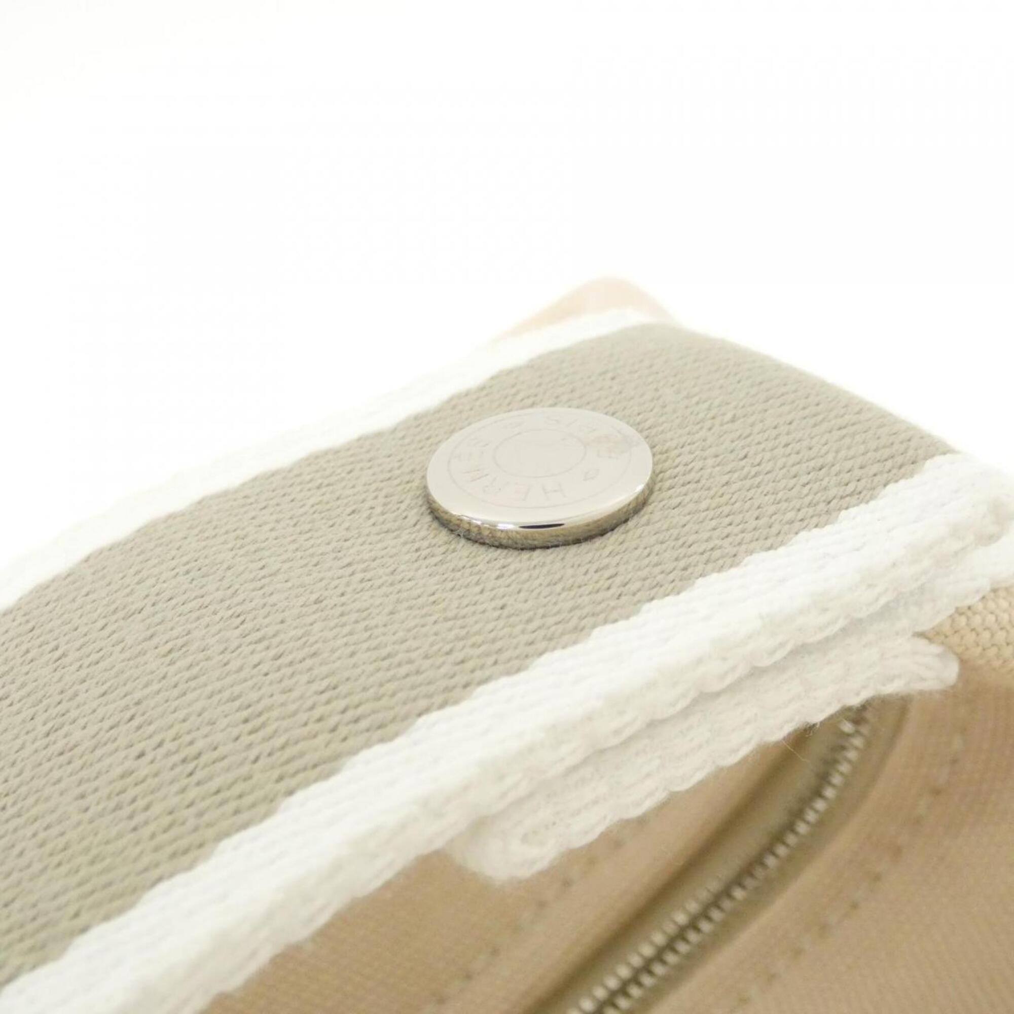 Hermes Natural Canvas Handbag (Pre-Owned)