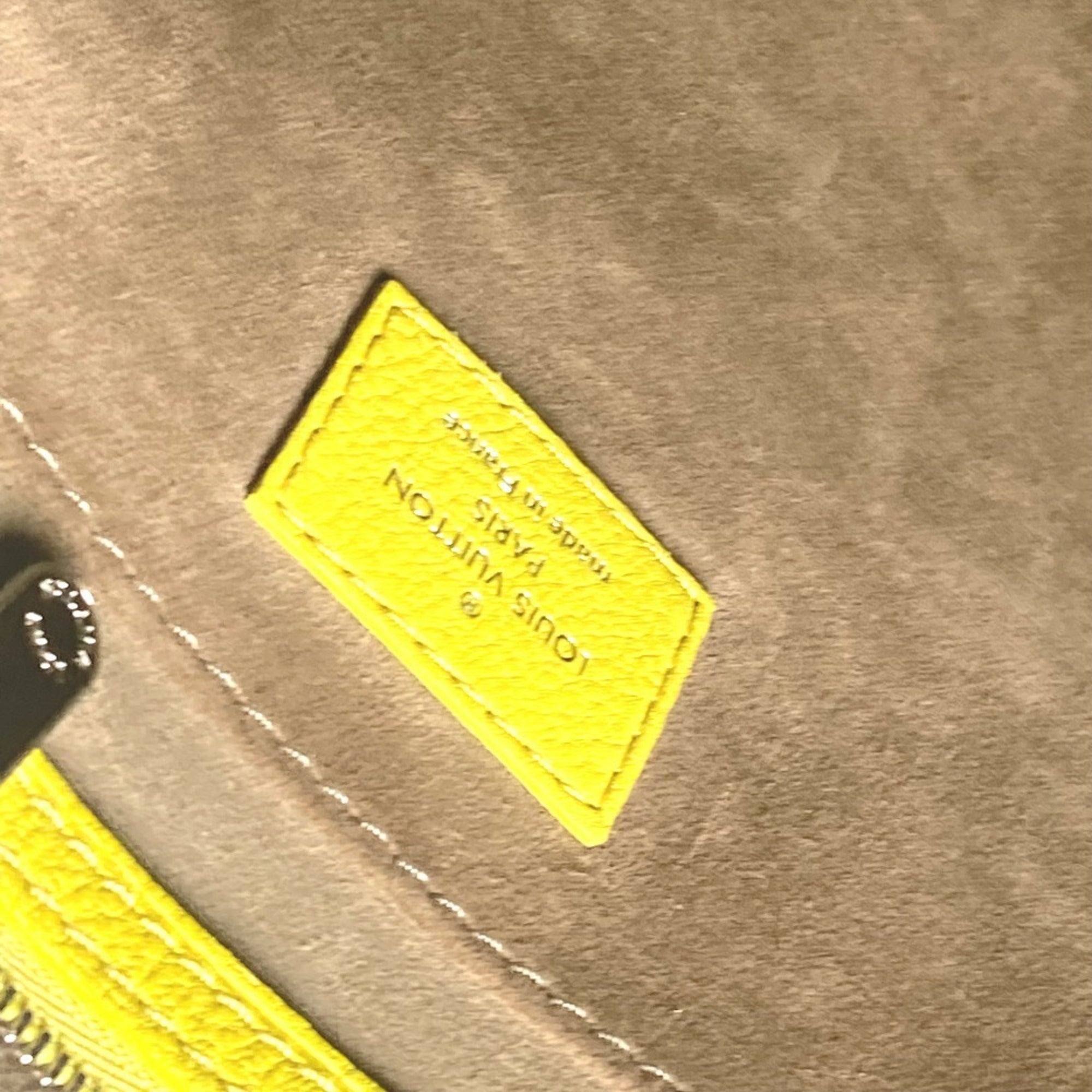 Louis Vuitton Pistache Yellow Leather Boston Bag Handbag Shoulder Bag (Pre-Owned)