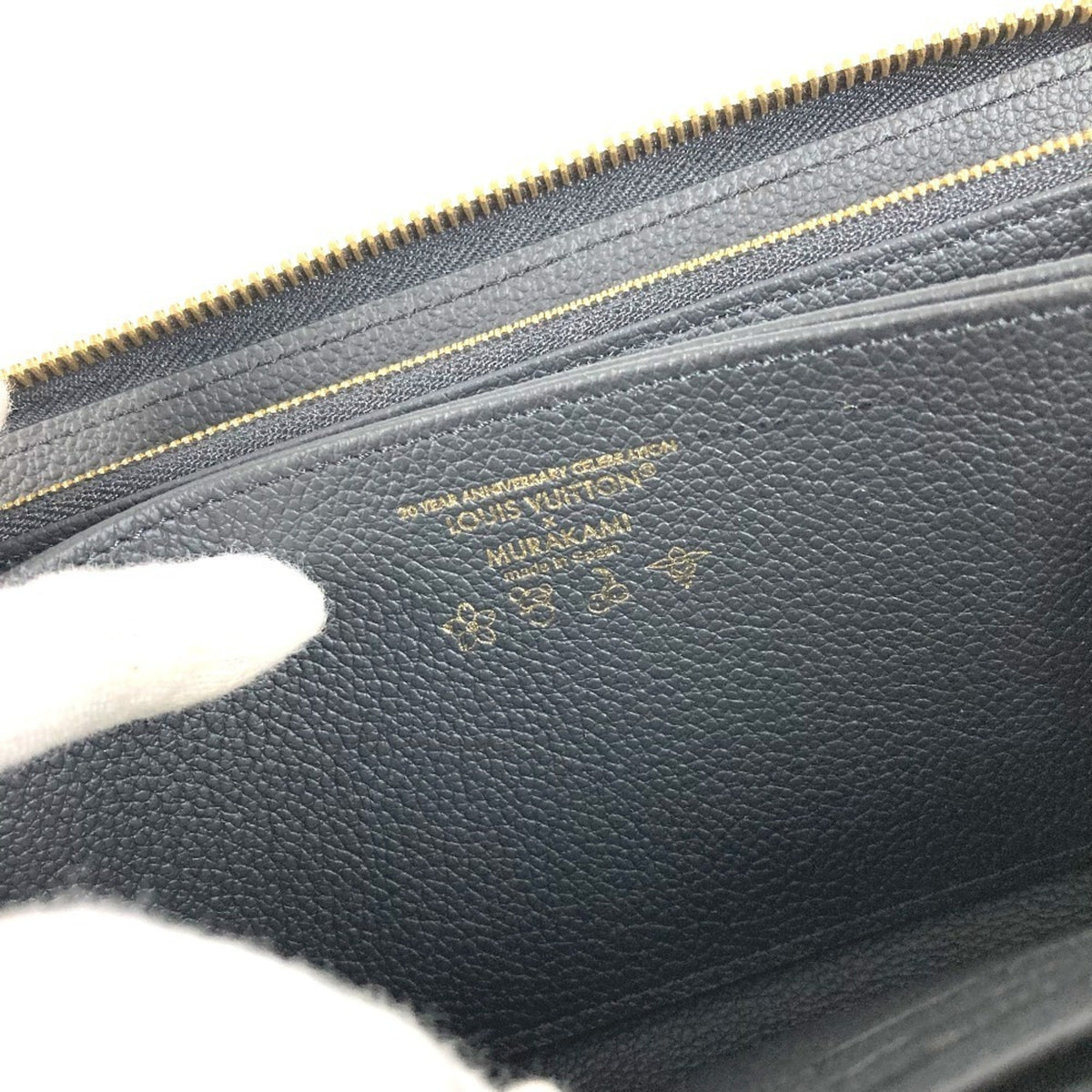 Louis Vuitton Black Noir Monogram Empreinte Long Wallet (Bi-Fold) (Pre-Owned)