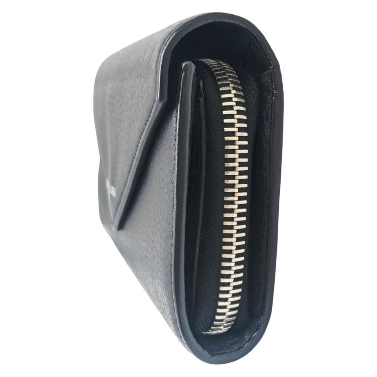 Balenciaga Black Leather Long Wallet (Bi-Fold) (Pre-Owned)