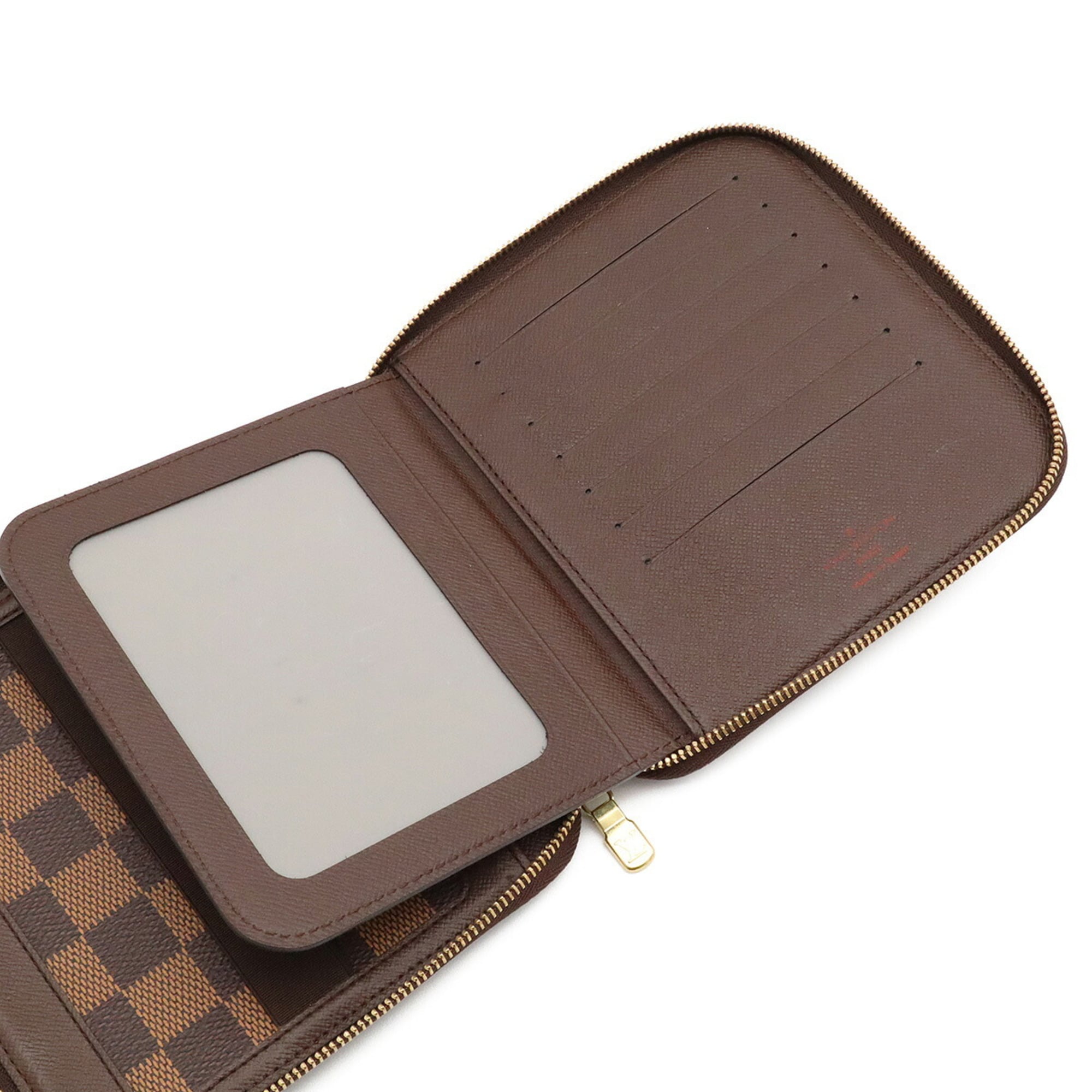 Louis Vuitton Brown Pvc Coated Canvas Wallet (Bi-Fold) (Pre-Owned)