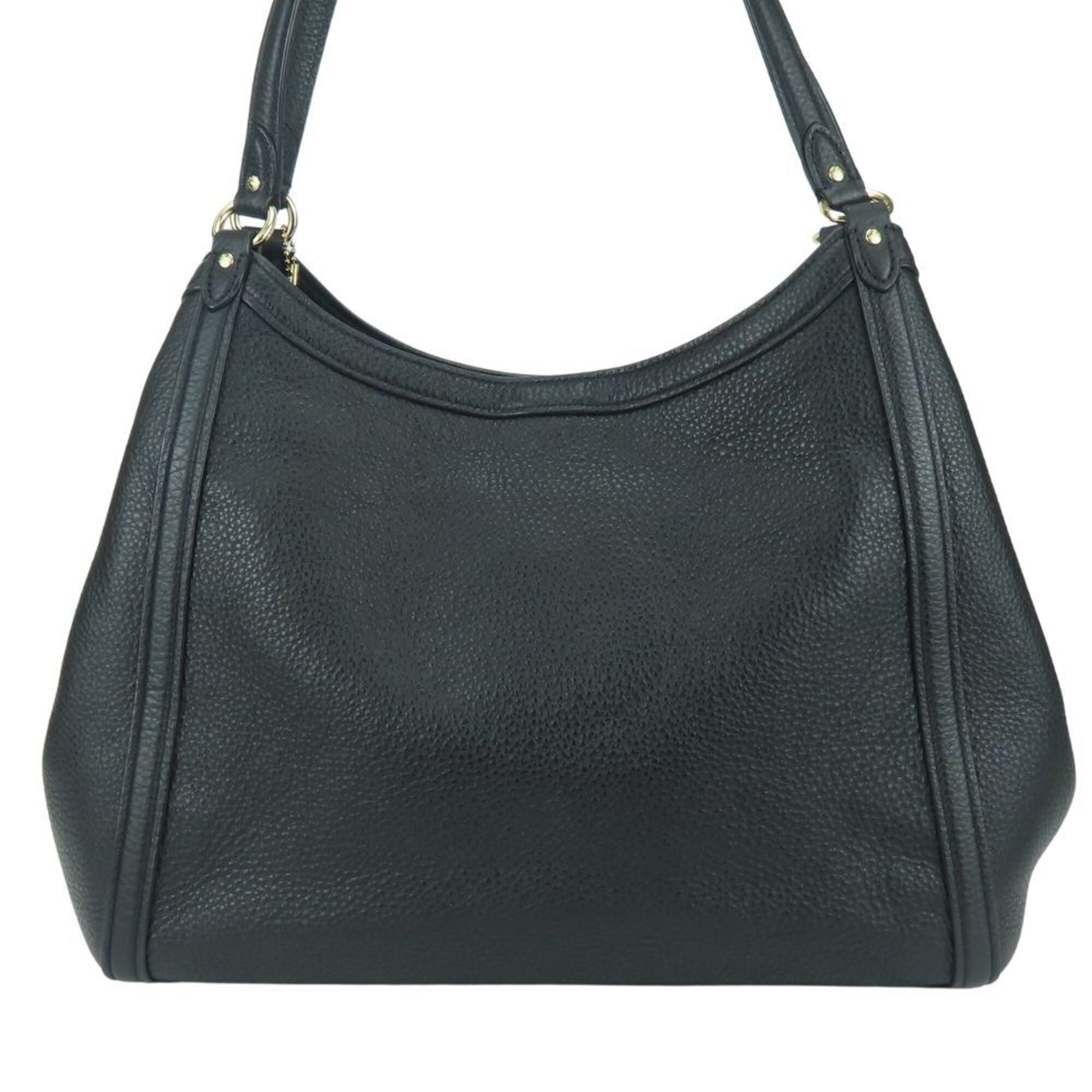 Coach Black Leather Tote Bag (Pre-Owned)