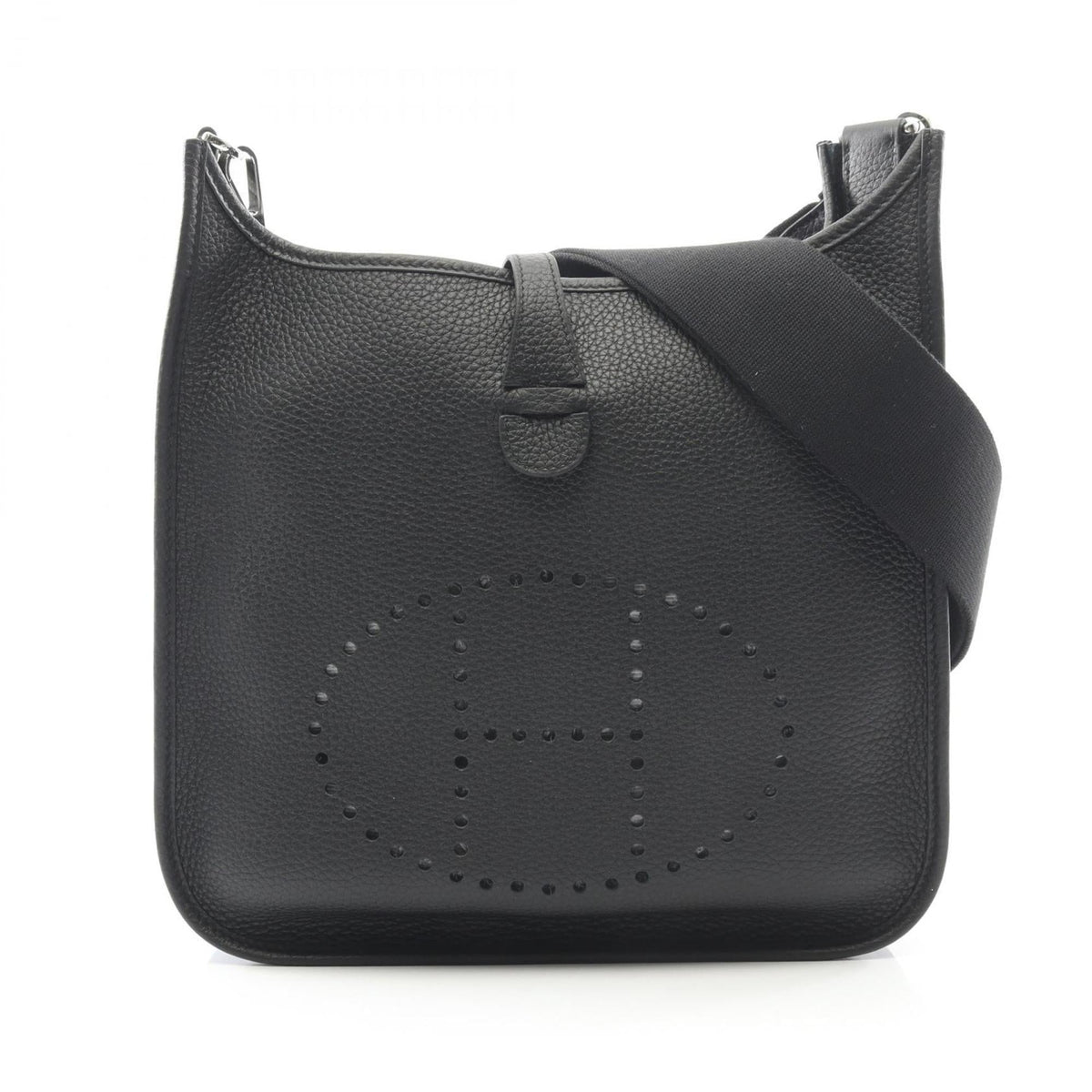 Hermes Black Taurillon Clemence Leather Leather Shoulder Bag (Pre-Owned)