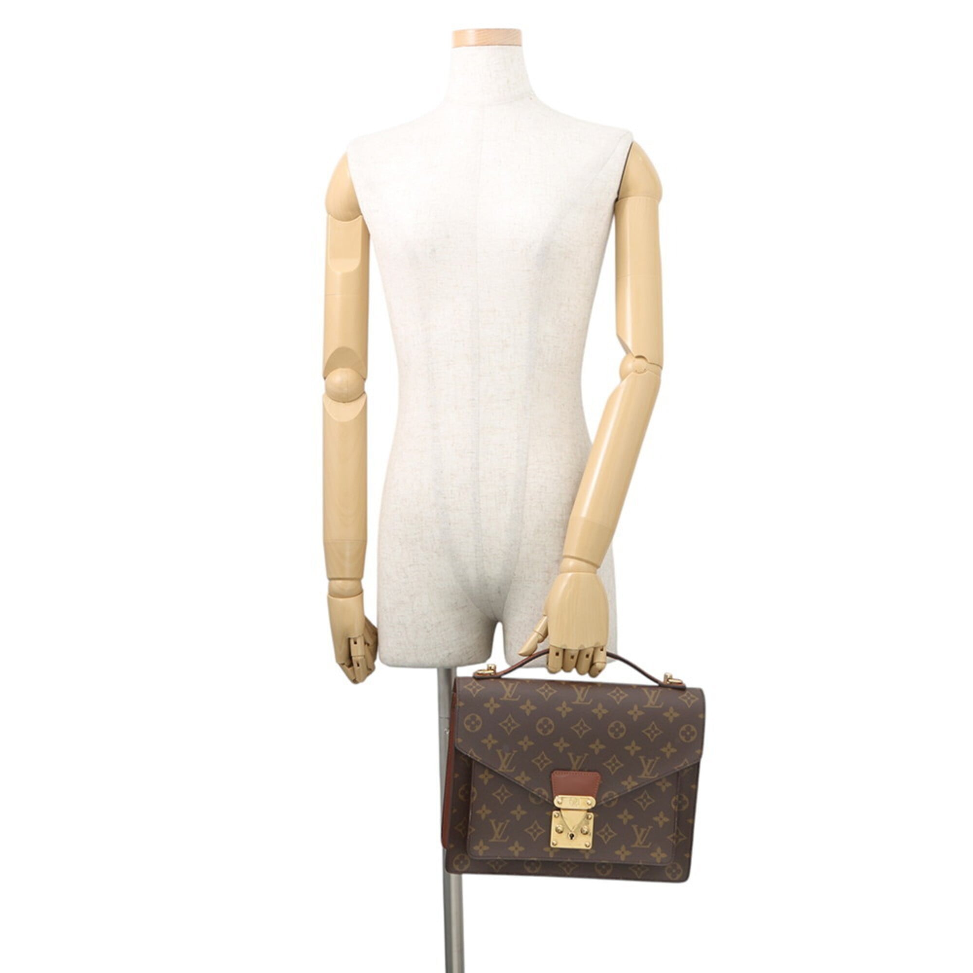 Louis Vuitton Brown Monogram Monogram Handbag Shoulder Bag (Pre-Owned)