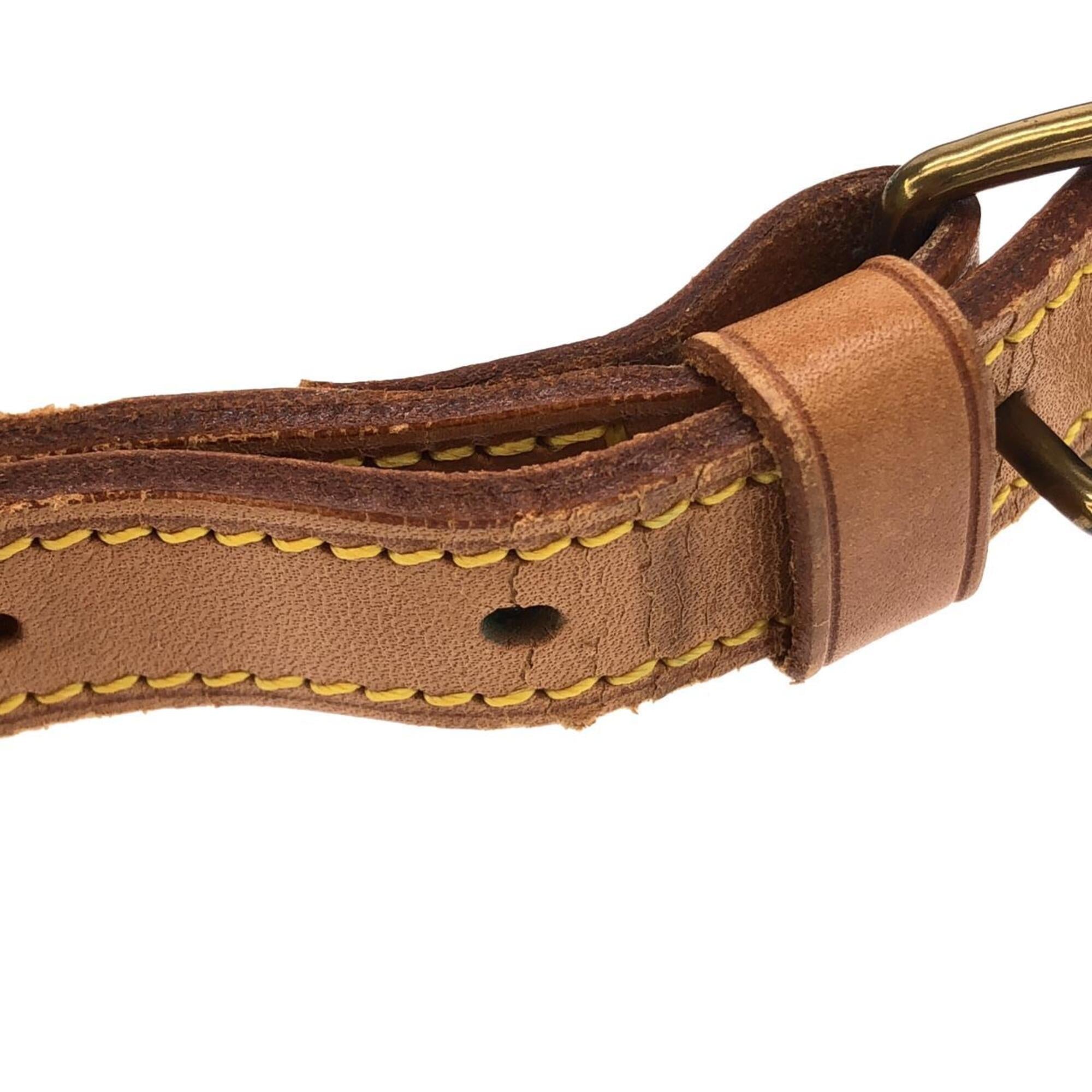Louis Vuitton Marron Coated Canvas Shoulder Bag (Pre-Owned)