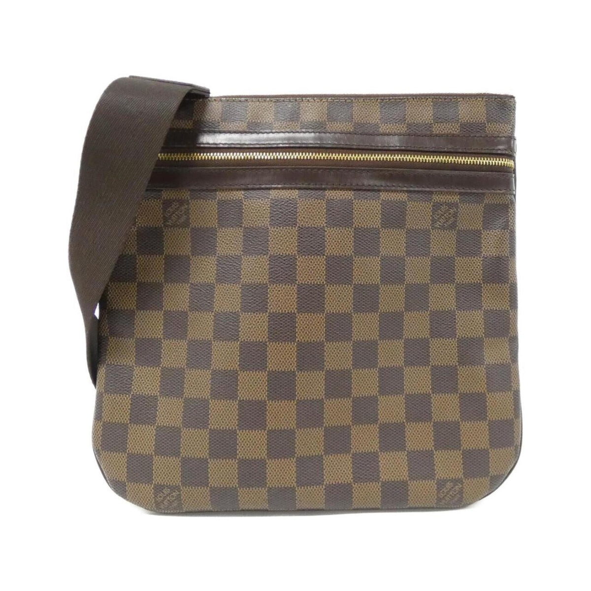Louis Vuitton Brown Coated Canvas Pochette Shoulder Bag (Pre-Owned)