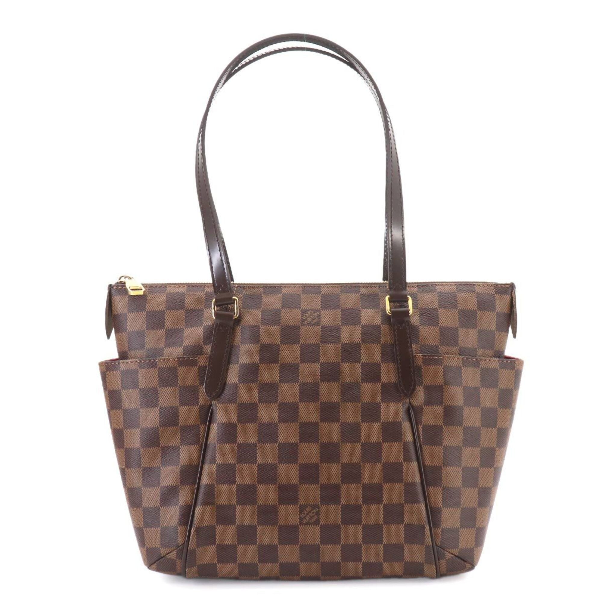 Louis Vuitton Brown Damier Canvas Ebene Damier Canvas Handbag Tote Bag (Pre-Owned)