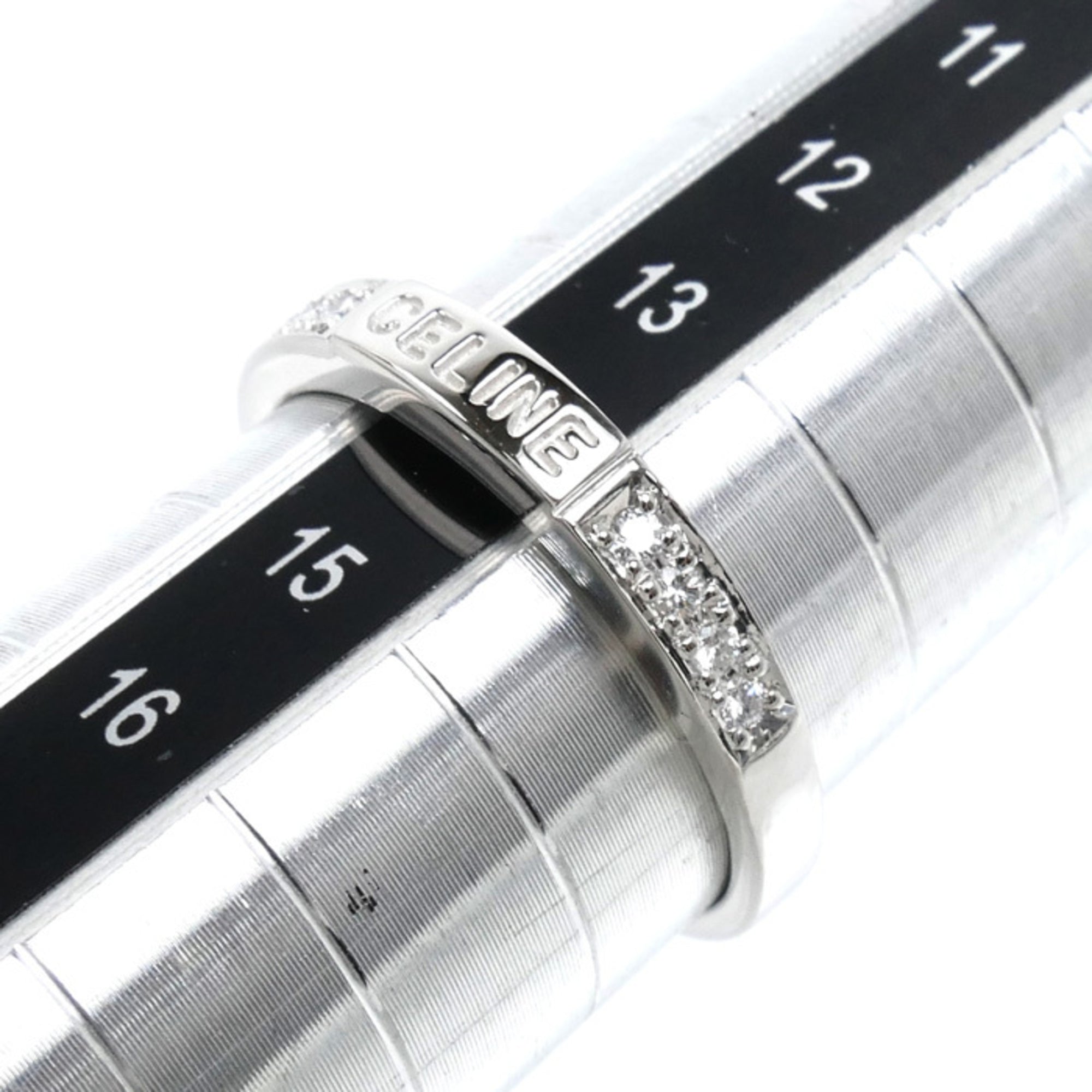 Celine Platinum 900 Band Ring (Pre-Owned)