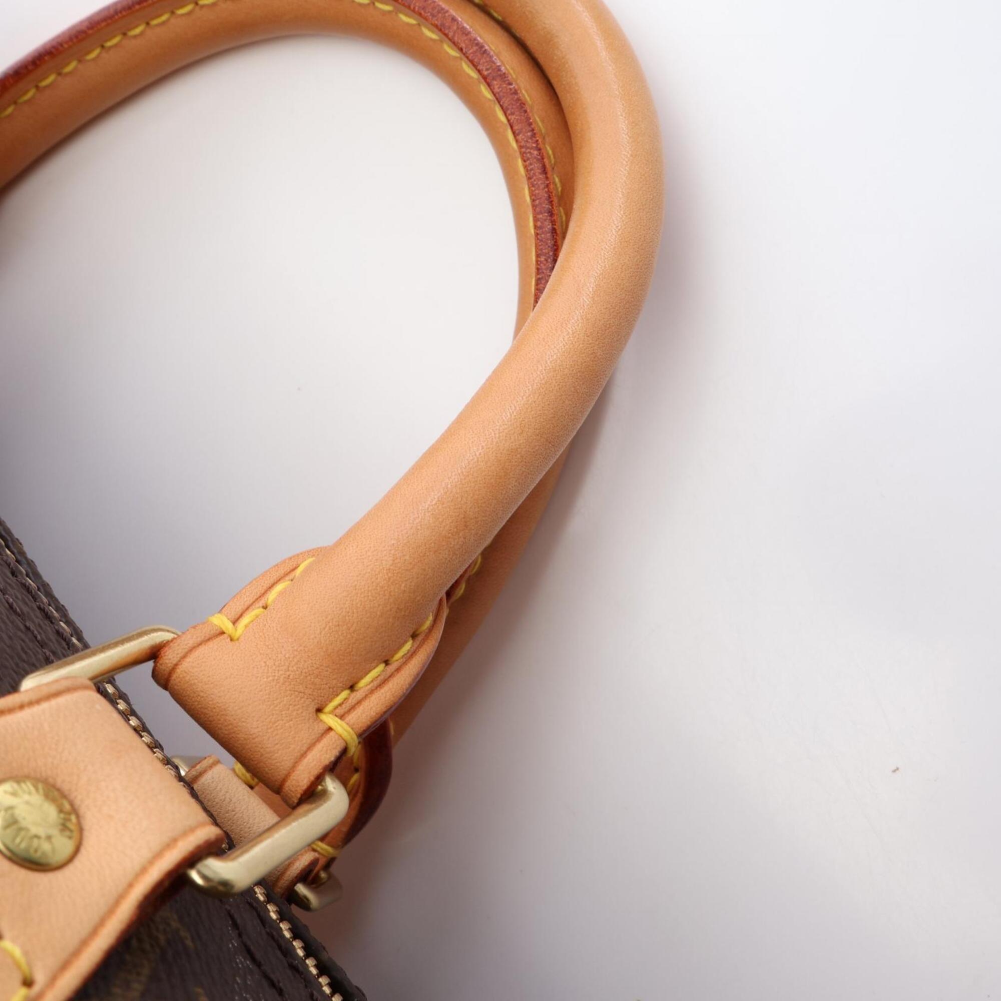 Louis Vuitton Brown Coated Canvas Monogram Leather Handbag (Pre-Owned)