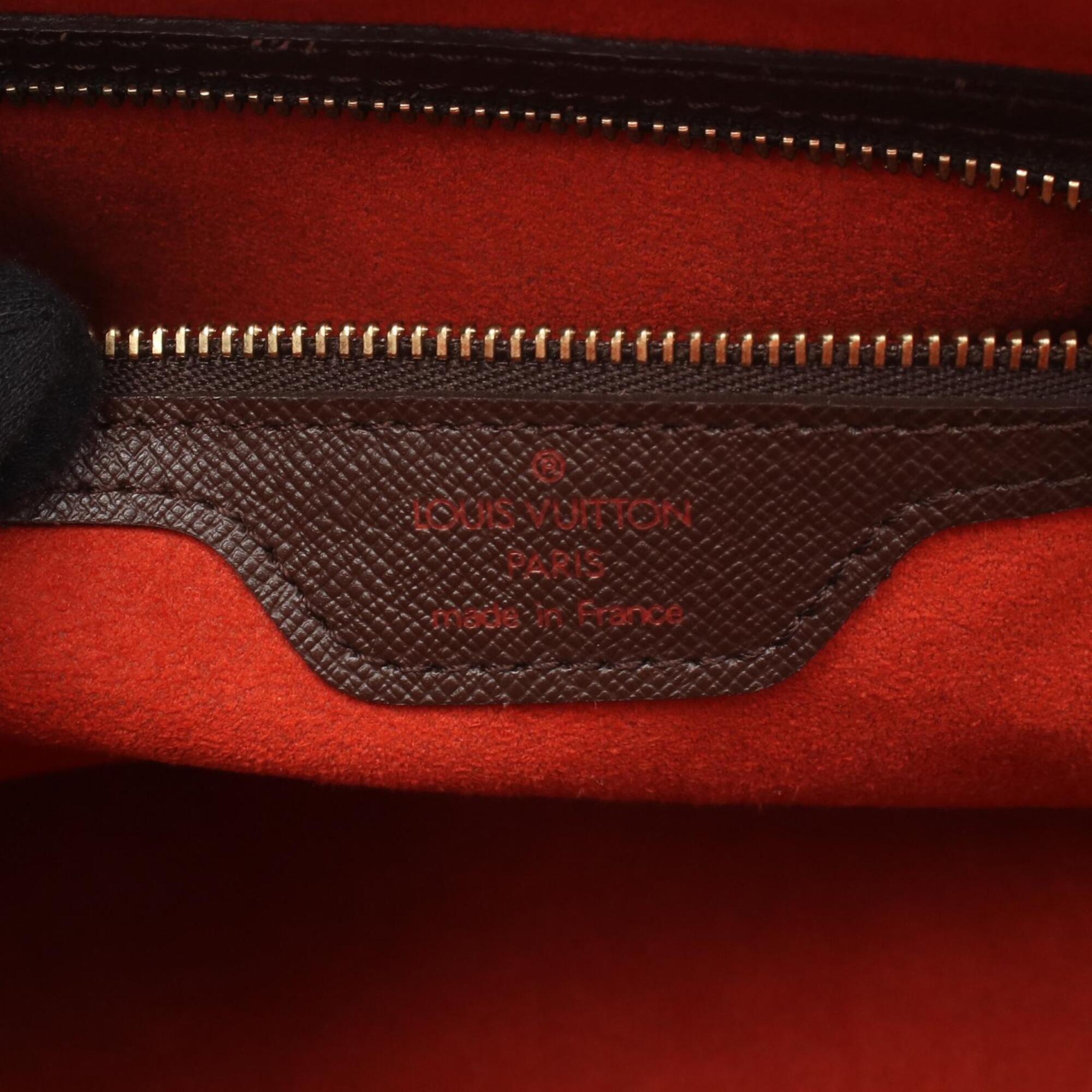 Louis Vuitton Brown Ebene Coated Canvas Leather Handbag (Pre-Owned)