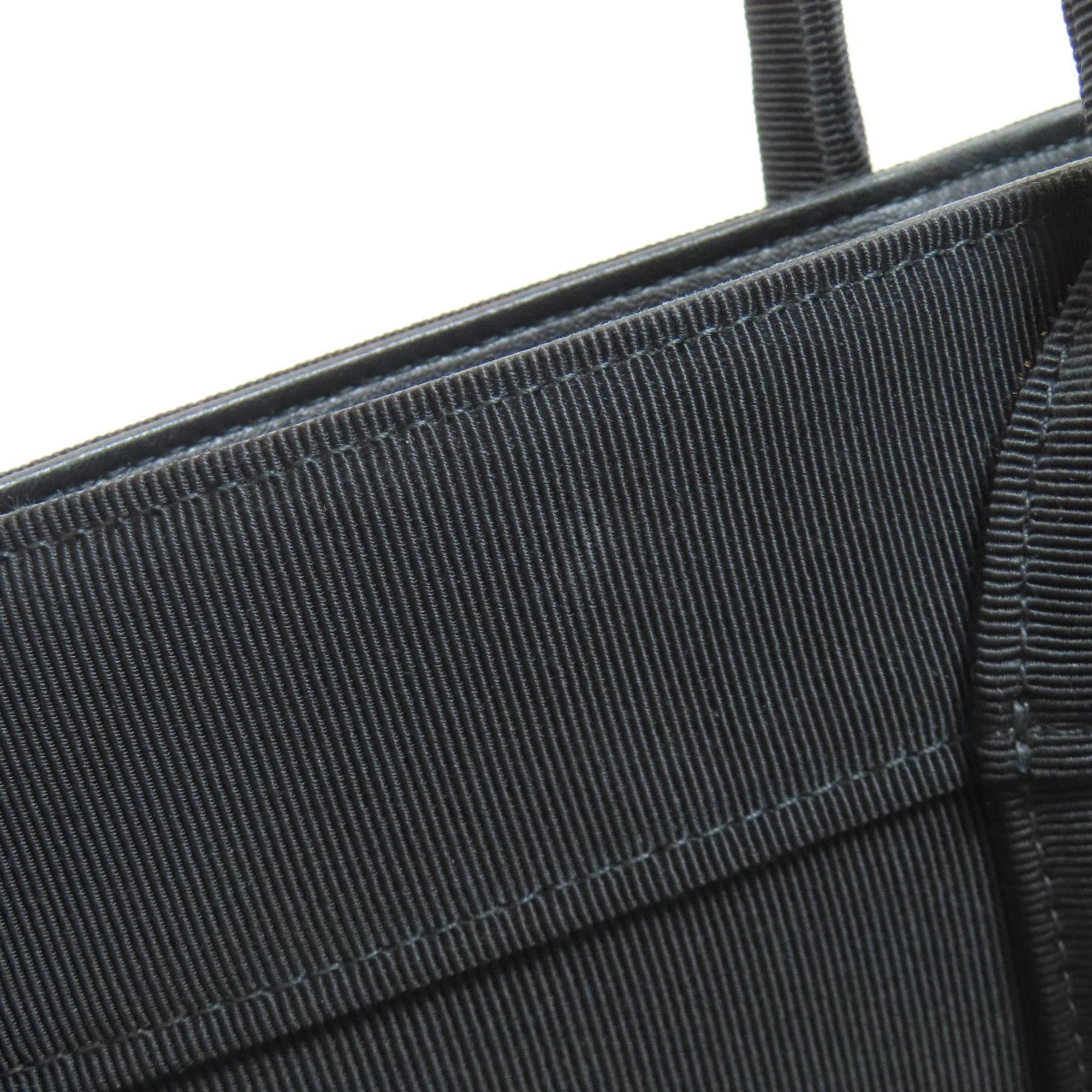 Salvatore Ferragamo Black Canvas Tote Bag (Pre-Owned)