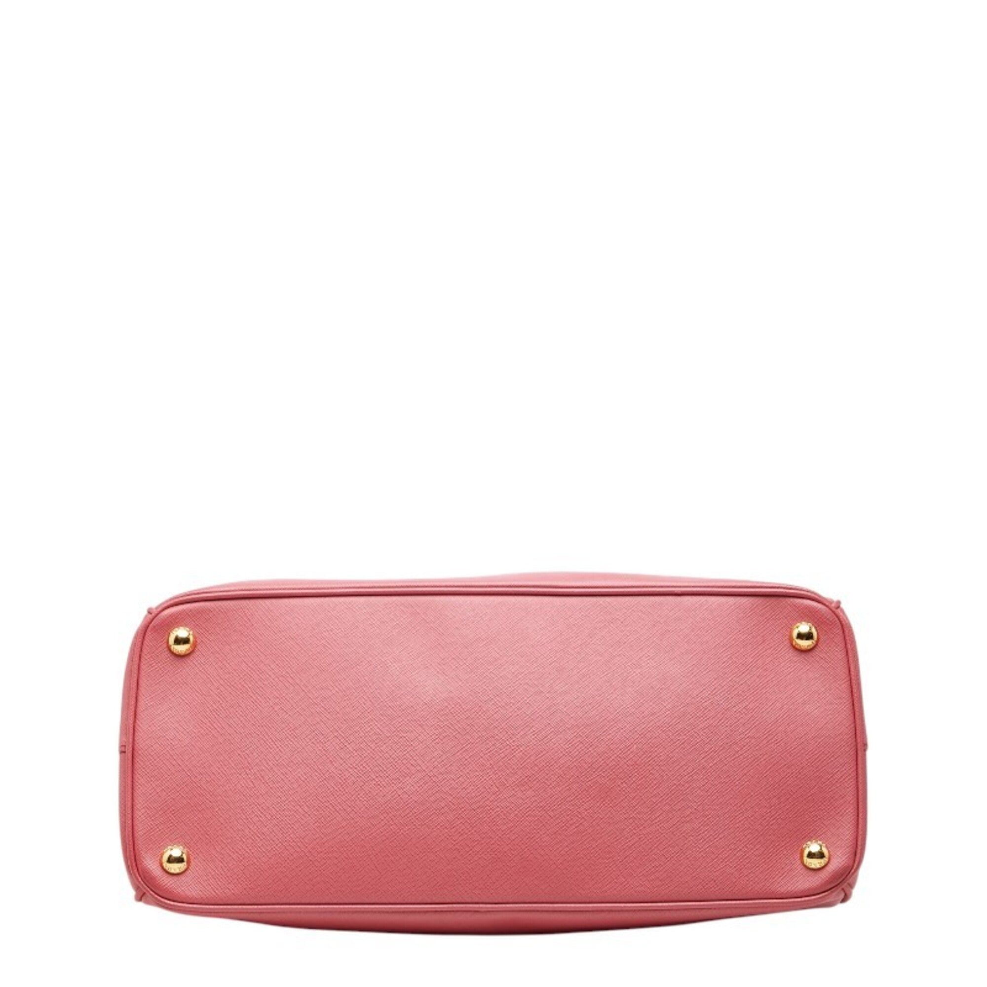 Prada Pink Leather Handbag Shoulder Bag (Pre-Owned)