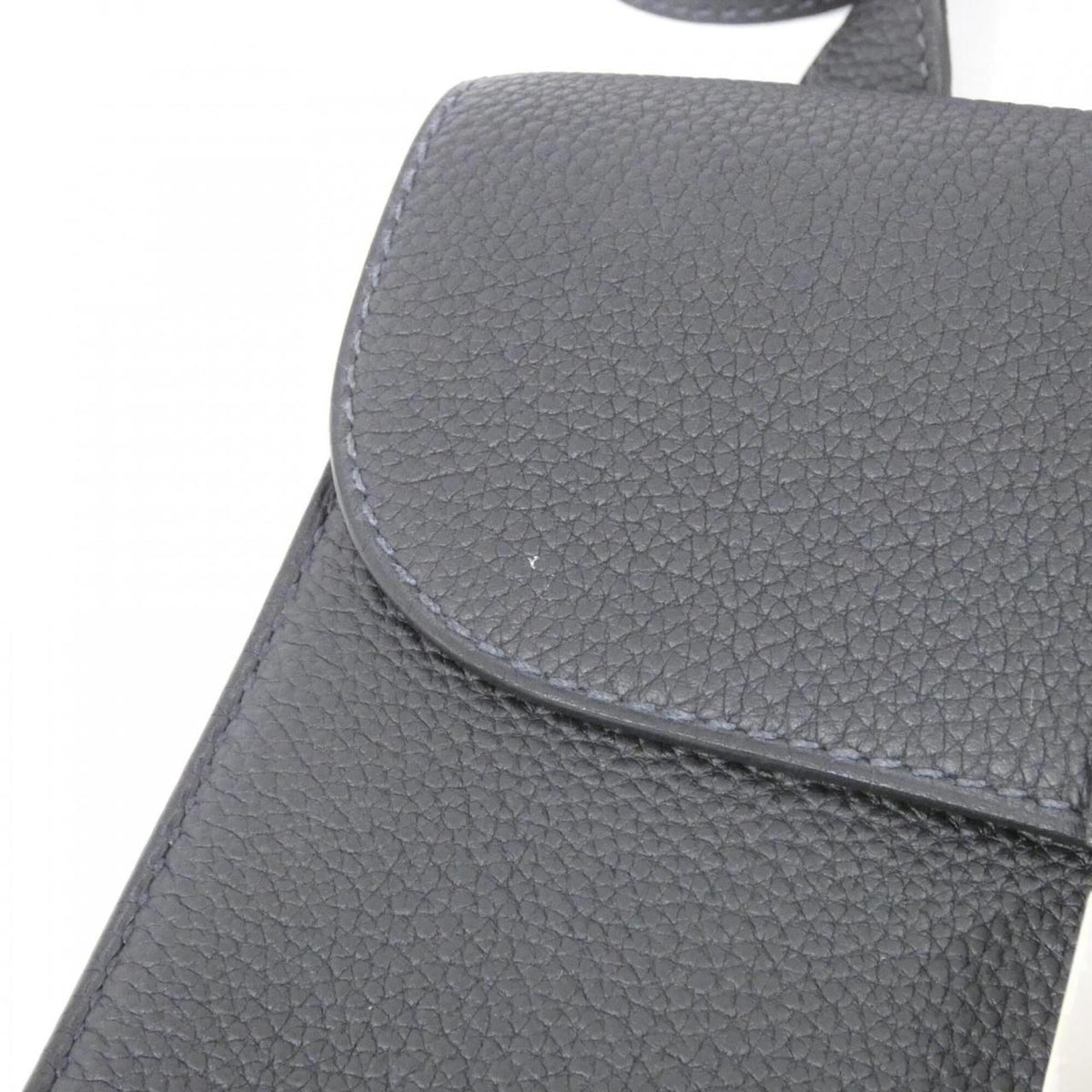 Hermes Sac A Depeche Blue Indigo Togo Leather Shoulder Bag (Pre-Owned)