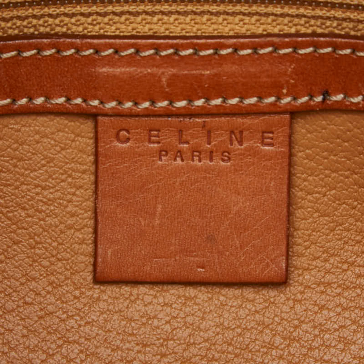 Celine Macadam Brown Pvc Leather Handbag (Pre-Owned)