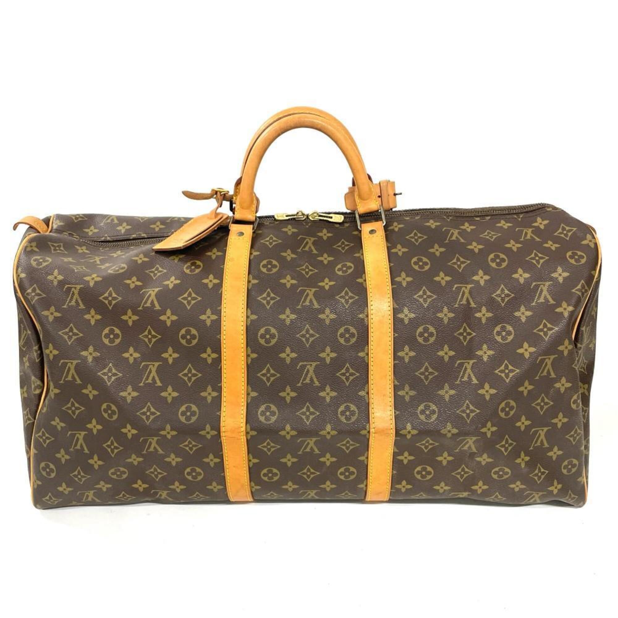 Louis Vuitton Brown Monogram Canvas Boston Bag (Pre-Owned)