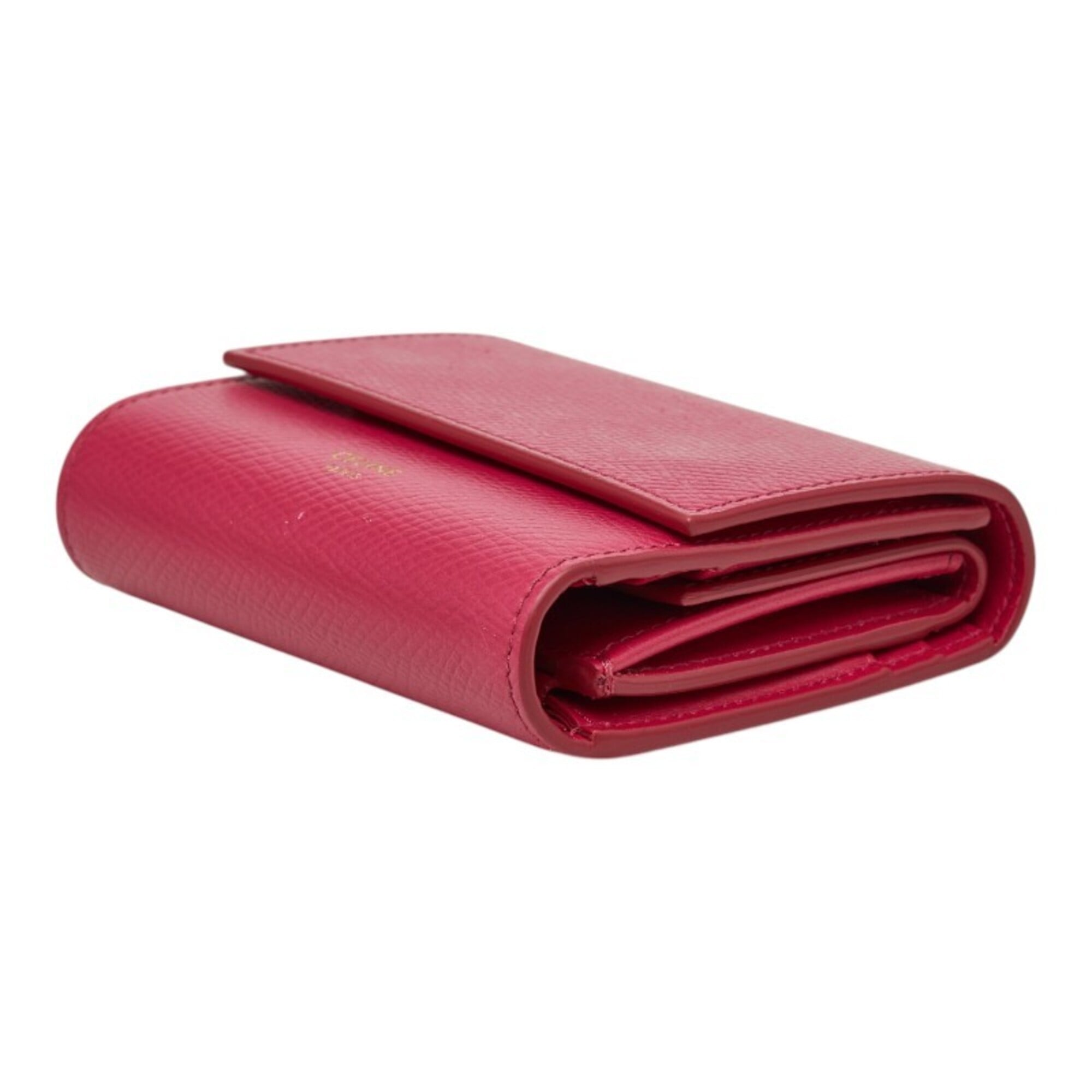 Celine Pink Leather Wallet (Tri-Fold) (Pre-Owned)