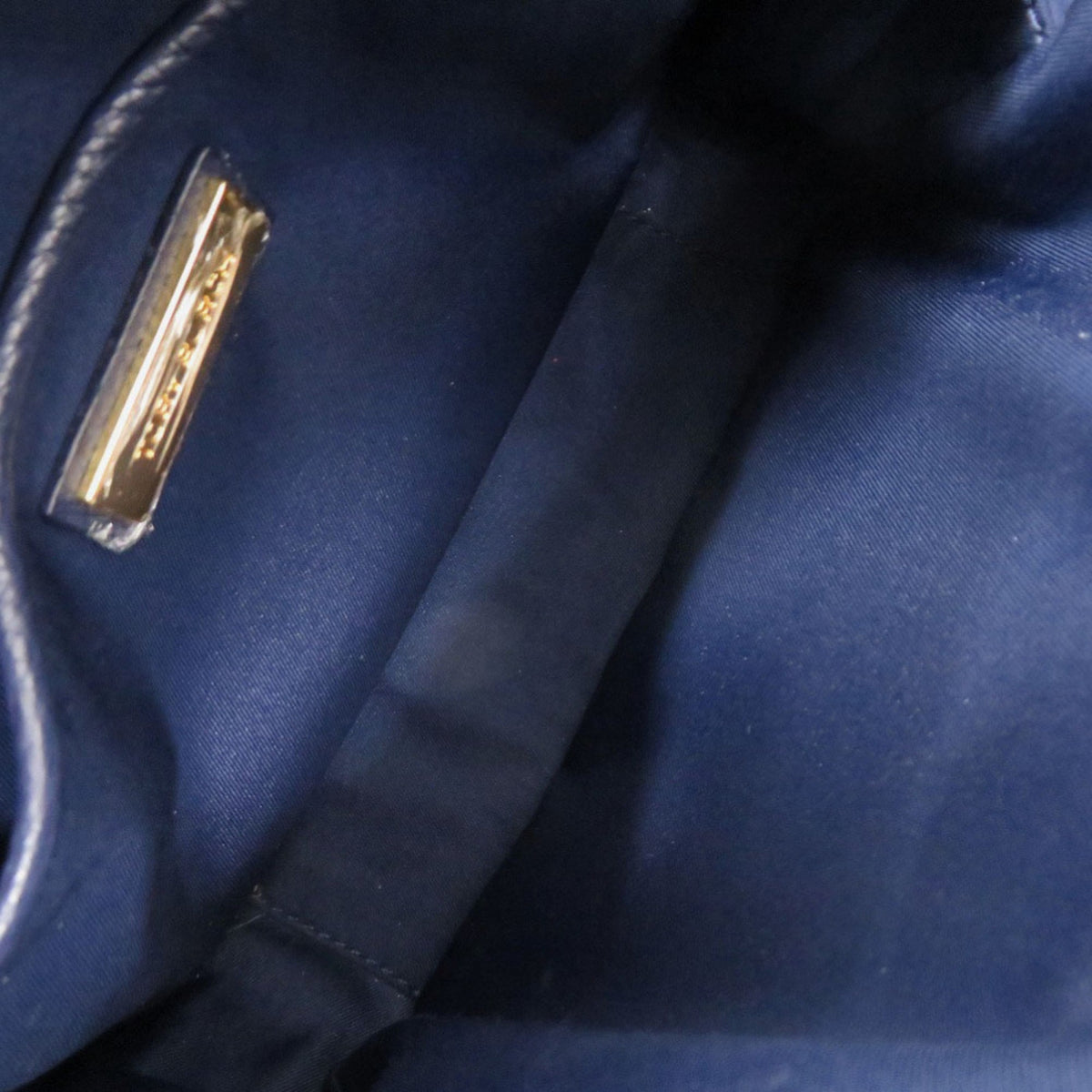 Tory Burch Navy Leather Shoulder Bag (Pre-Owned)
