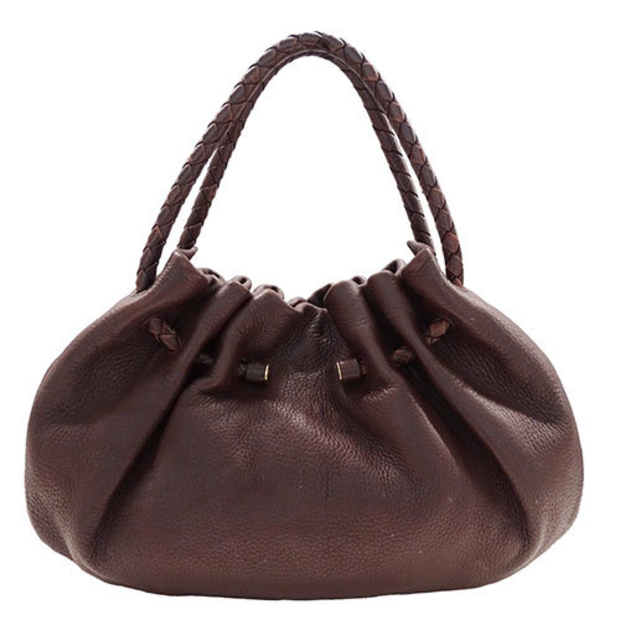 Bottega Veneta Black Leather Handbag (Pre-Owned)