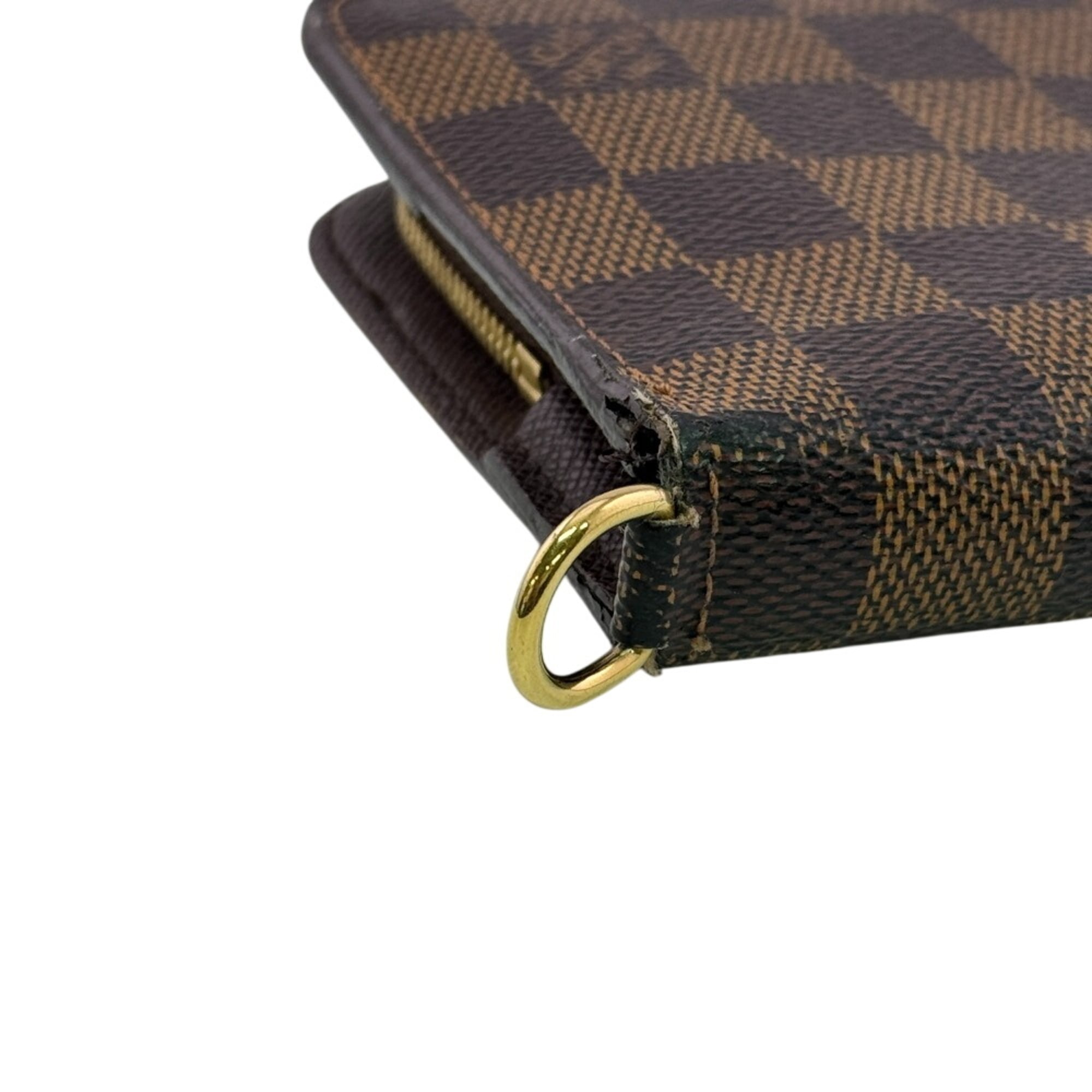 Louis Vuitton Damier Brown Damier Canvas Damier Canvas Long Wallet (Bi-Fold) (Pre-Owned)