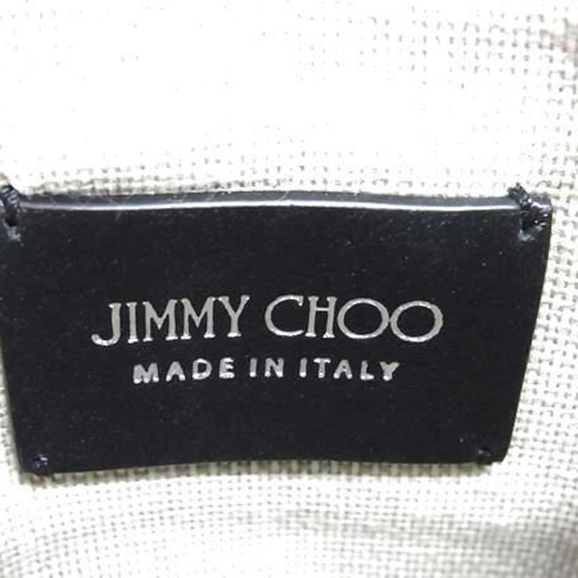 Jimmy Choo Black Leather Handbag Shoulder Bag Tote Bag (Pre-Owned)
