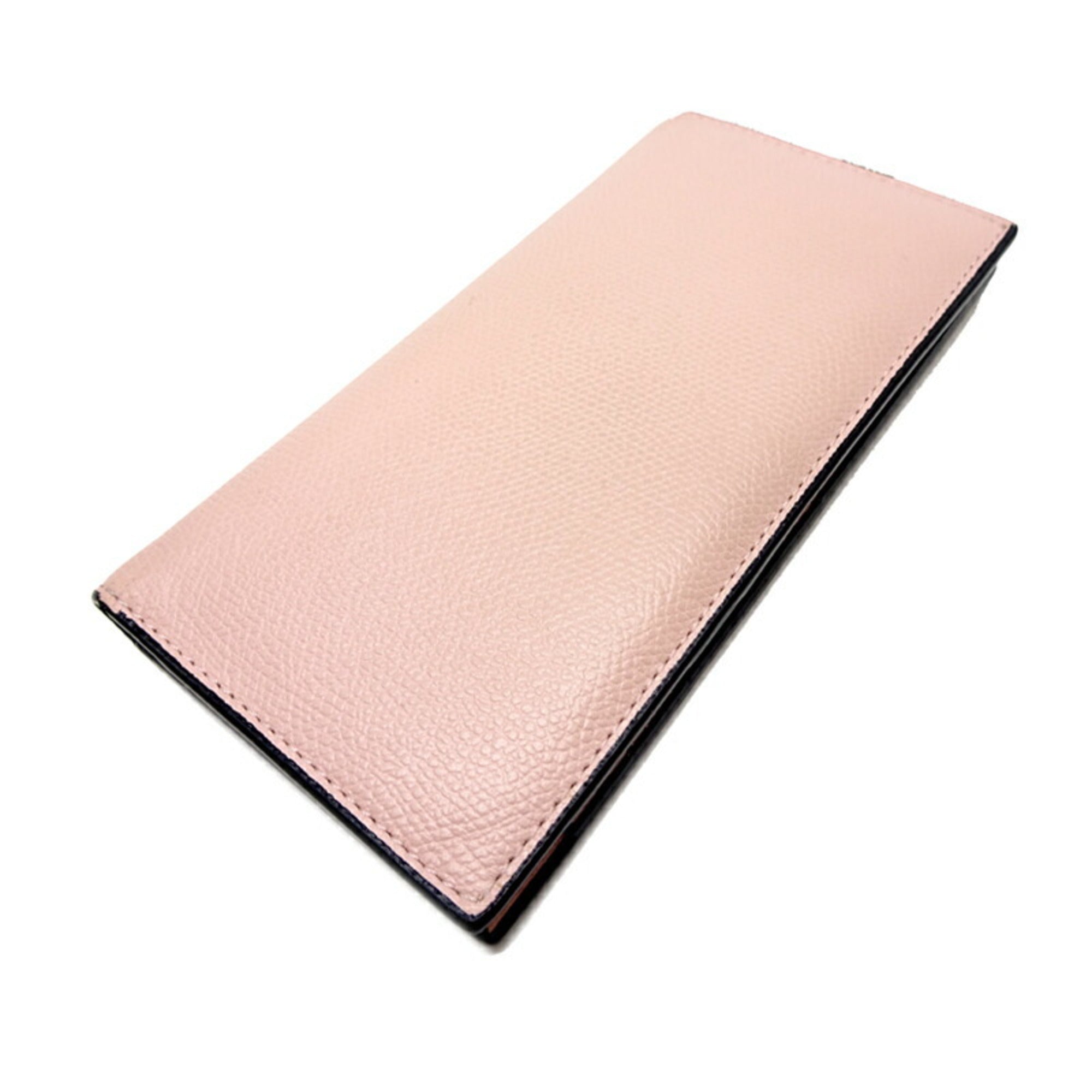 Valextra Pink Leather Wallet (Bi-Fold) (Pre-Owned)