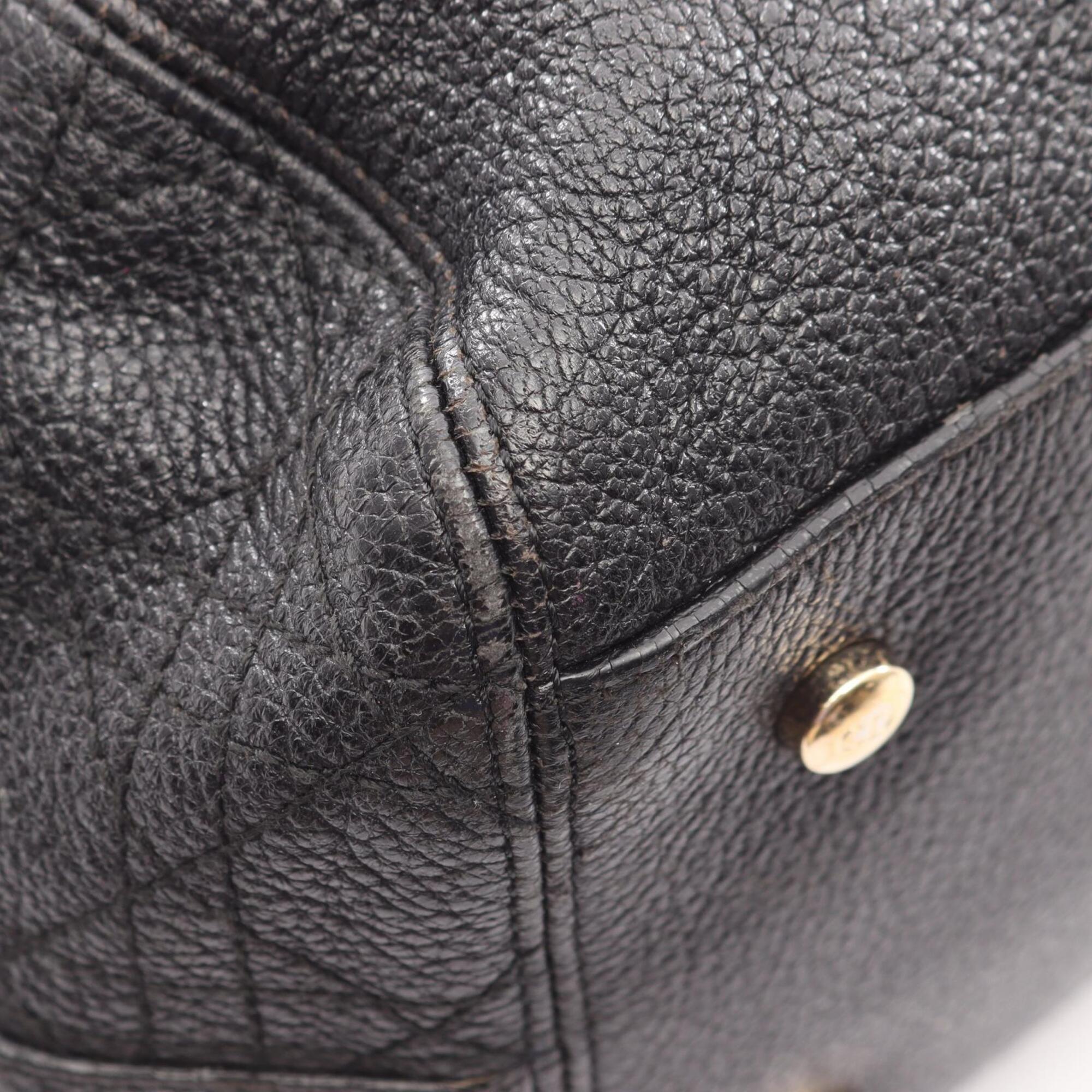 Christian Dior Black Leather Tote Bag (Pre-Owned)