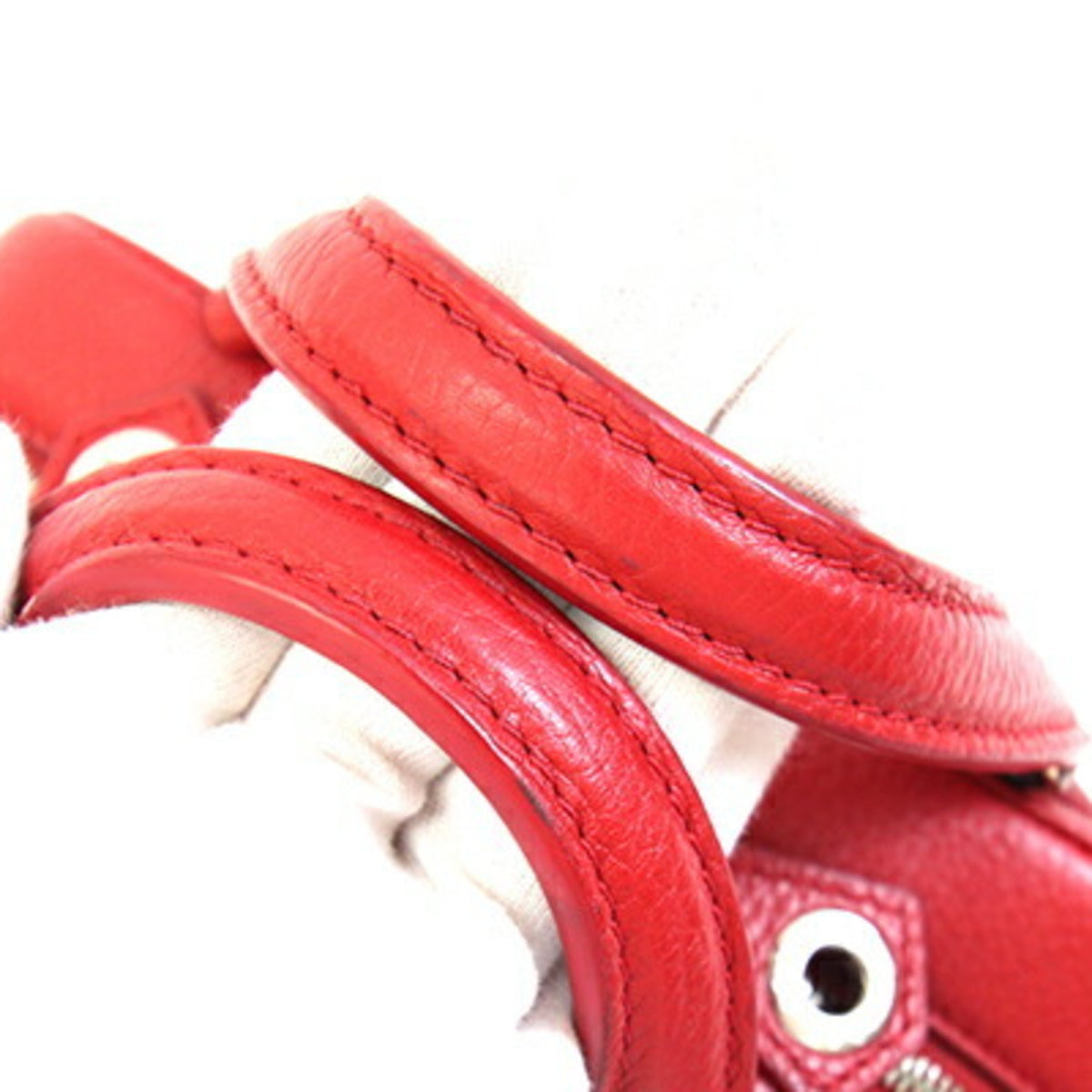 Louis Vuitton Cerise Red Color Leather Handbag (Pre-Owned)