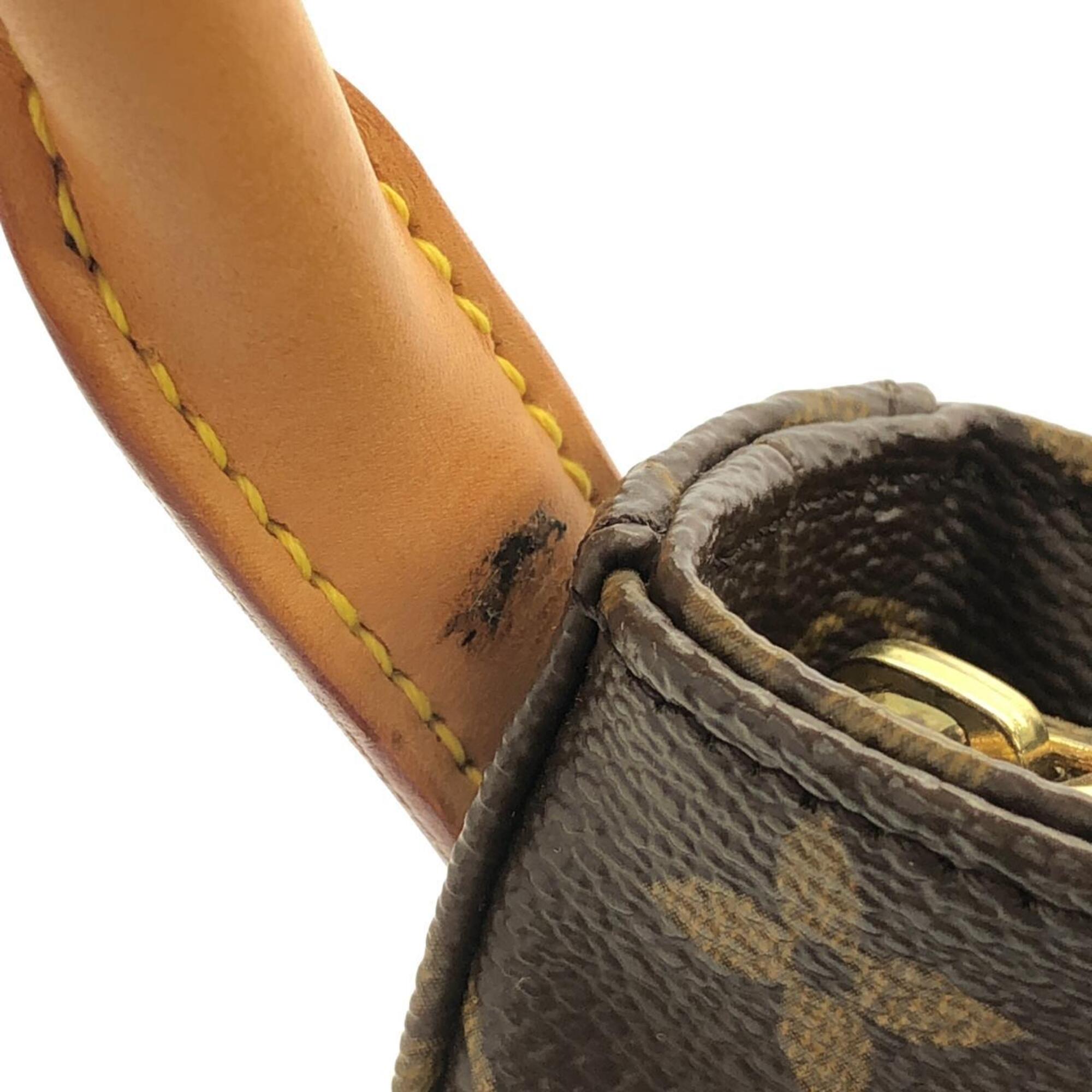 Louis Vuitton Marron Coated Canvas Shoulder Bag (Pre-Owned)