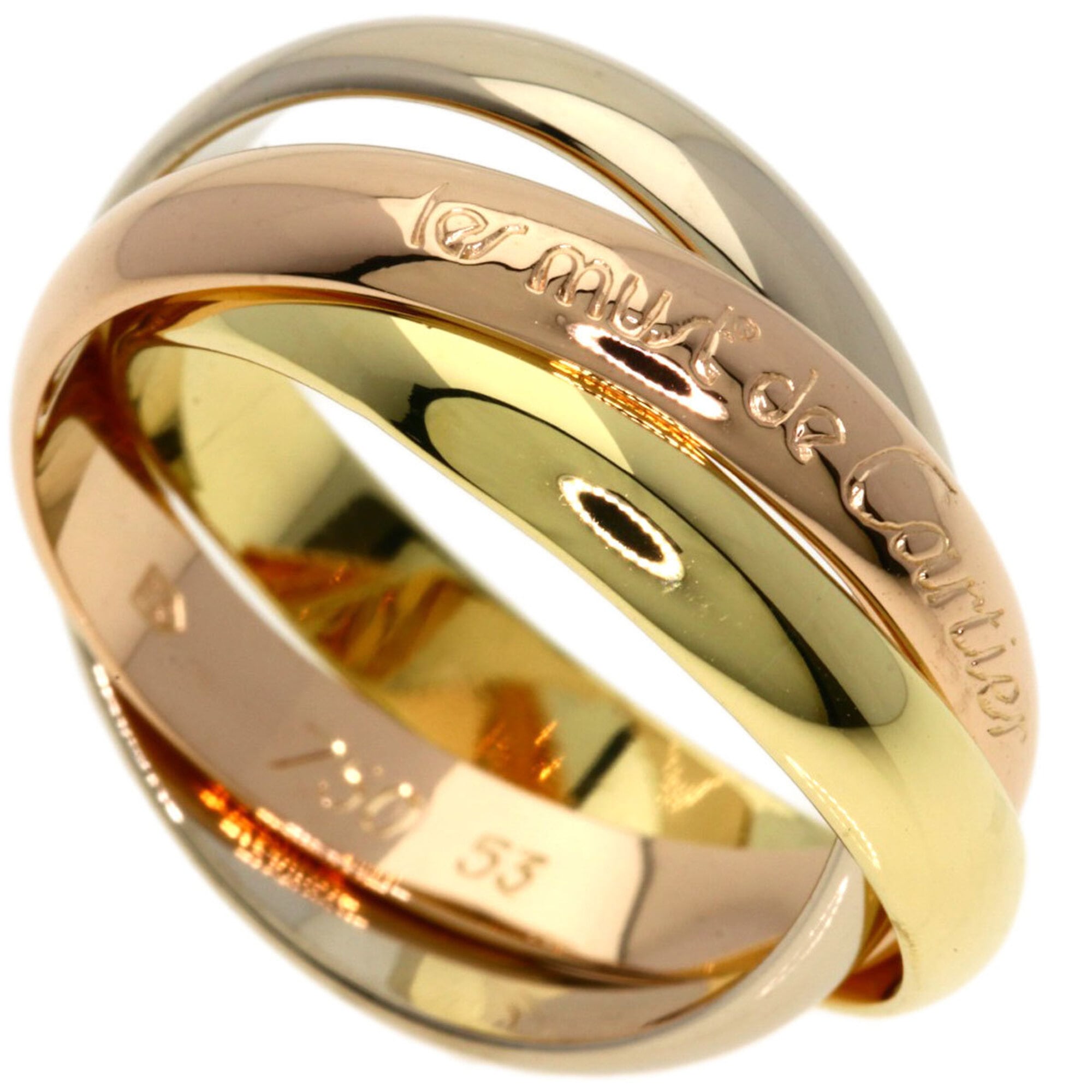 Cartier Yellow Gold (18K) Pink Gold (18K) White Gold (18K) Band Ring (Pre-Owned)