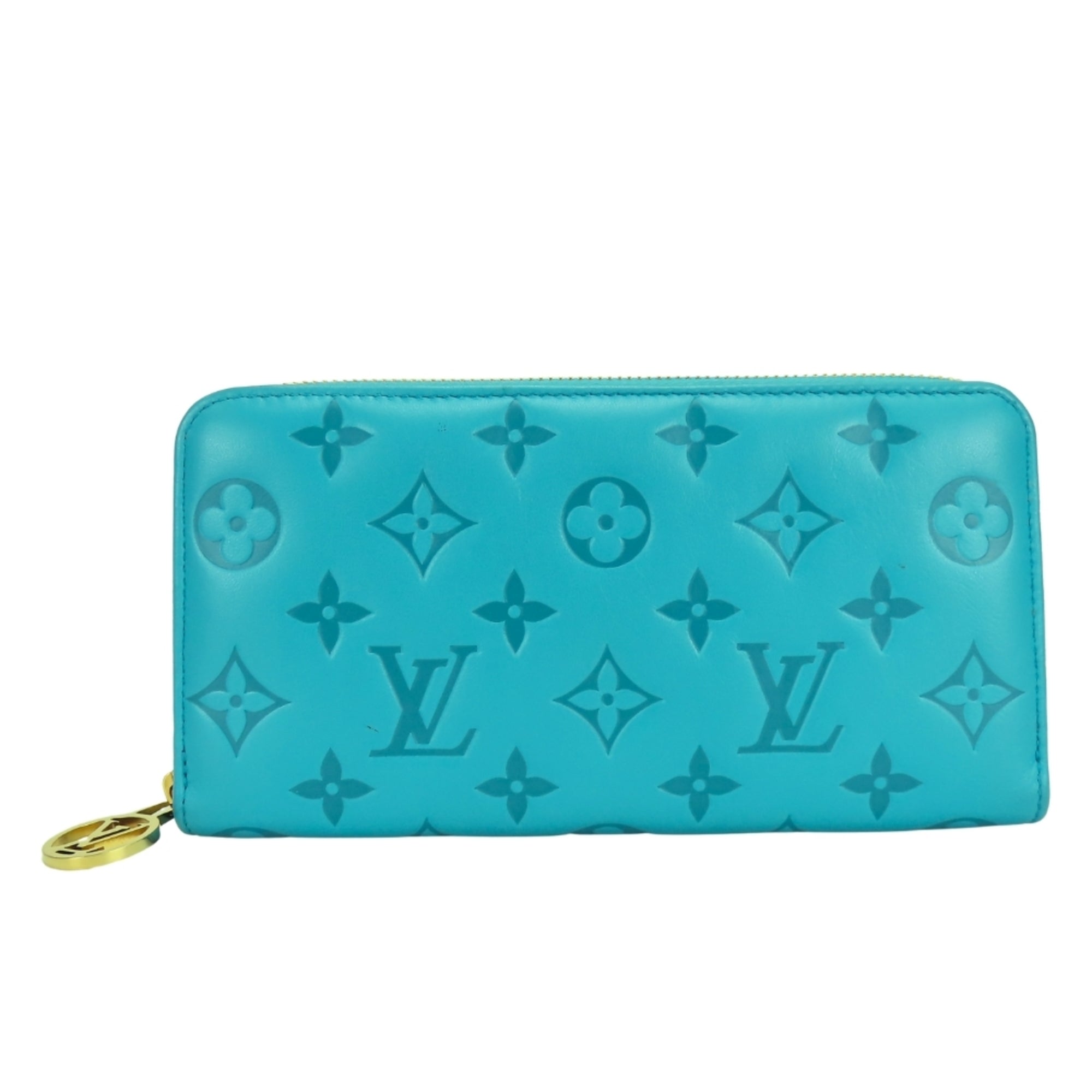 Louis Vuitton Monogram Turquoise Monogram Long Wallet (Bi-Fold) (Pre-Owned)