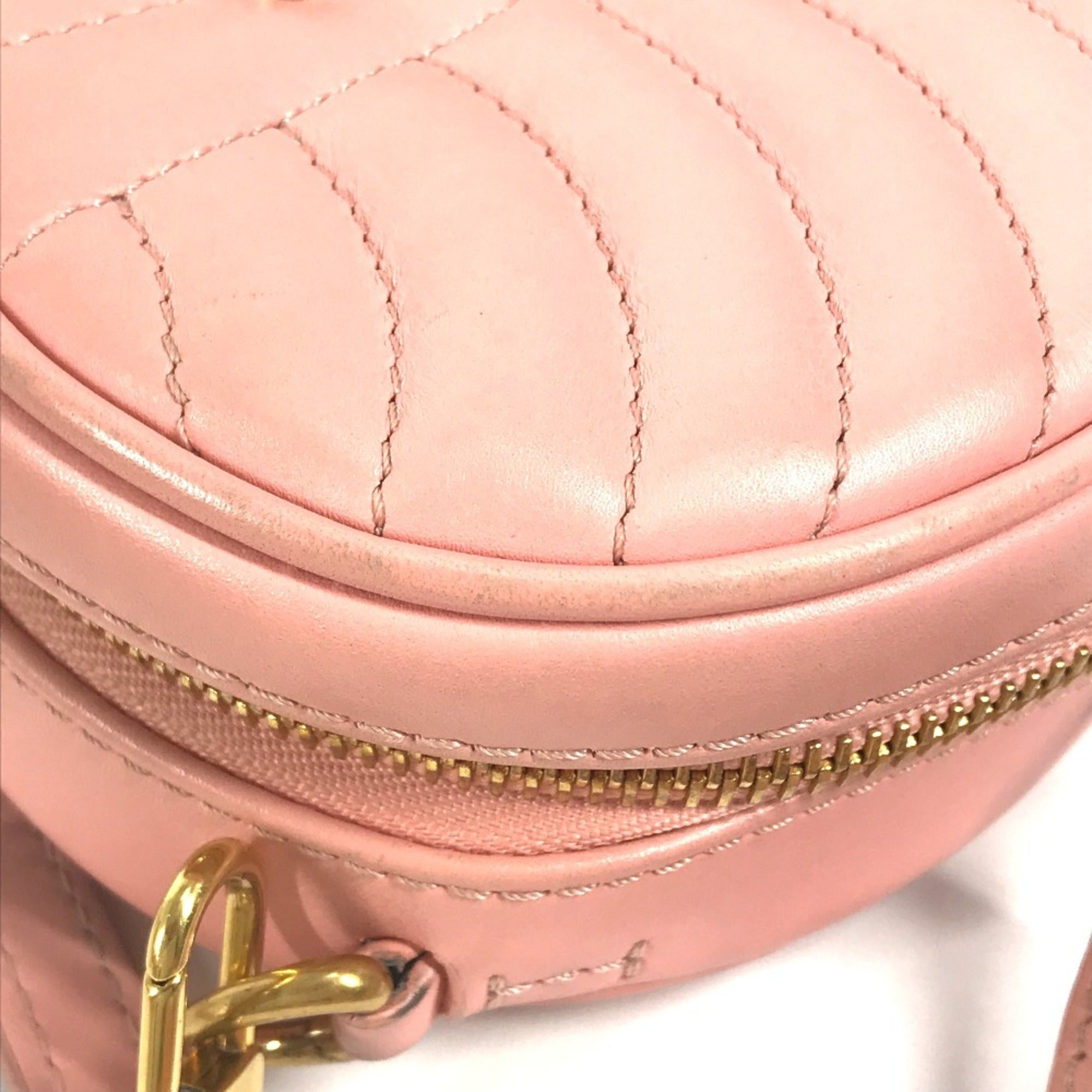 Louis Vuitton Pink Leather Clutch Bag Pochette Shoulder Bag (Pre-Owned)