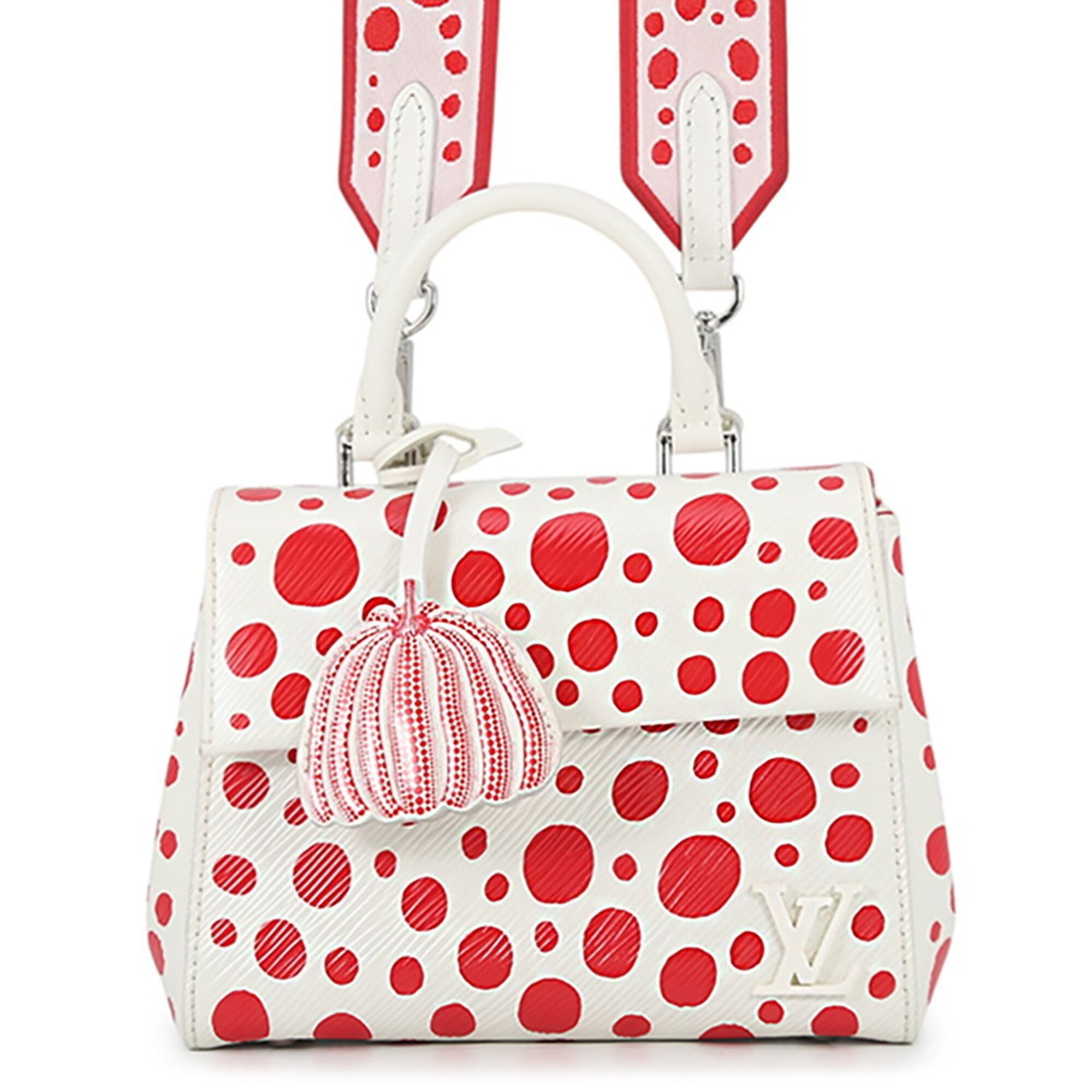 Louis Vuitton Red Color White Epi Leather Handbag Shoulder Bag (Pre-Owned)