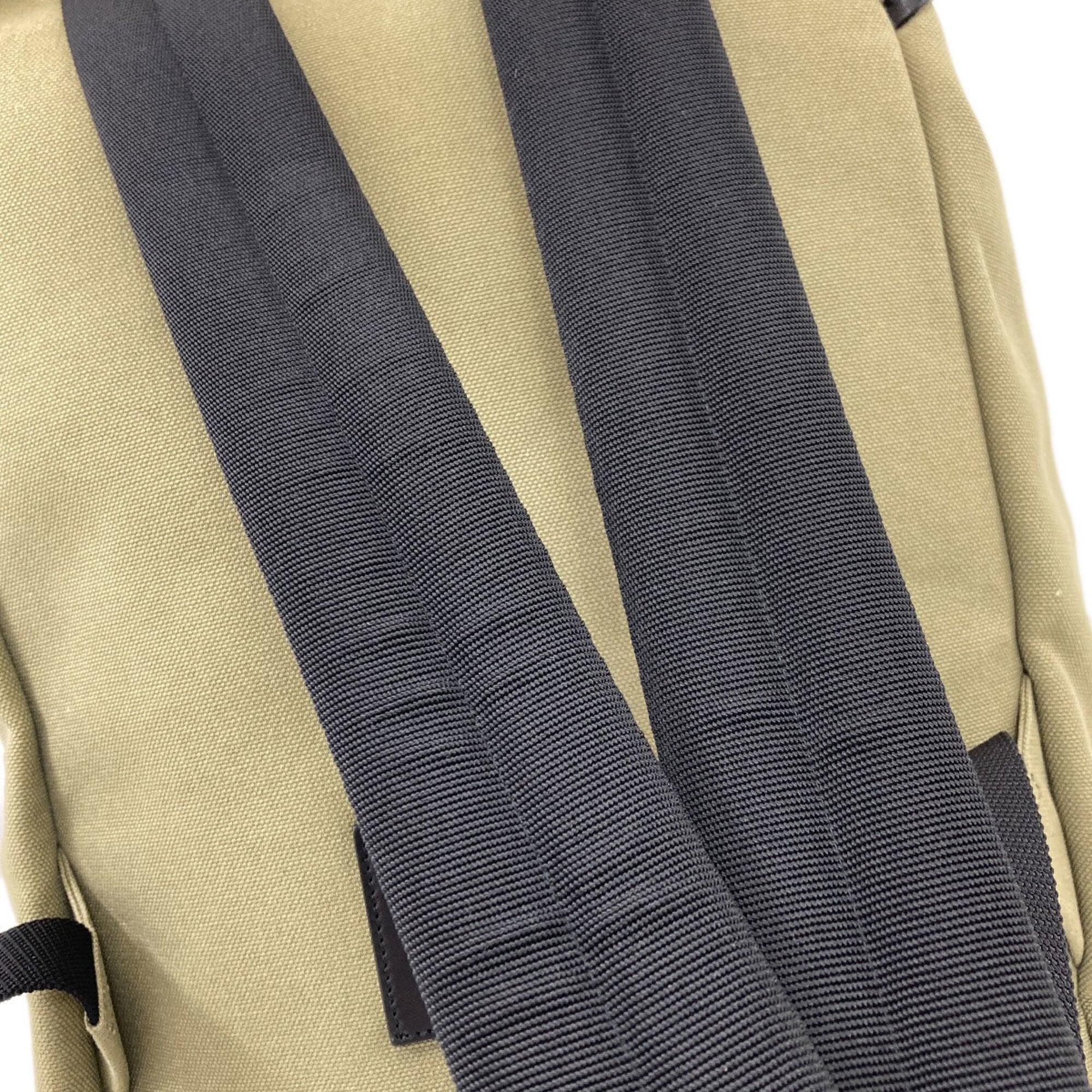 Saint Laurent Khaki Canvas Backpack (Pre-Owned)