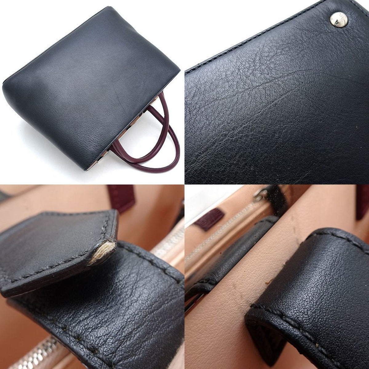 Fendi Black Leather Handbag (Pre-Owned)