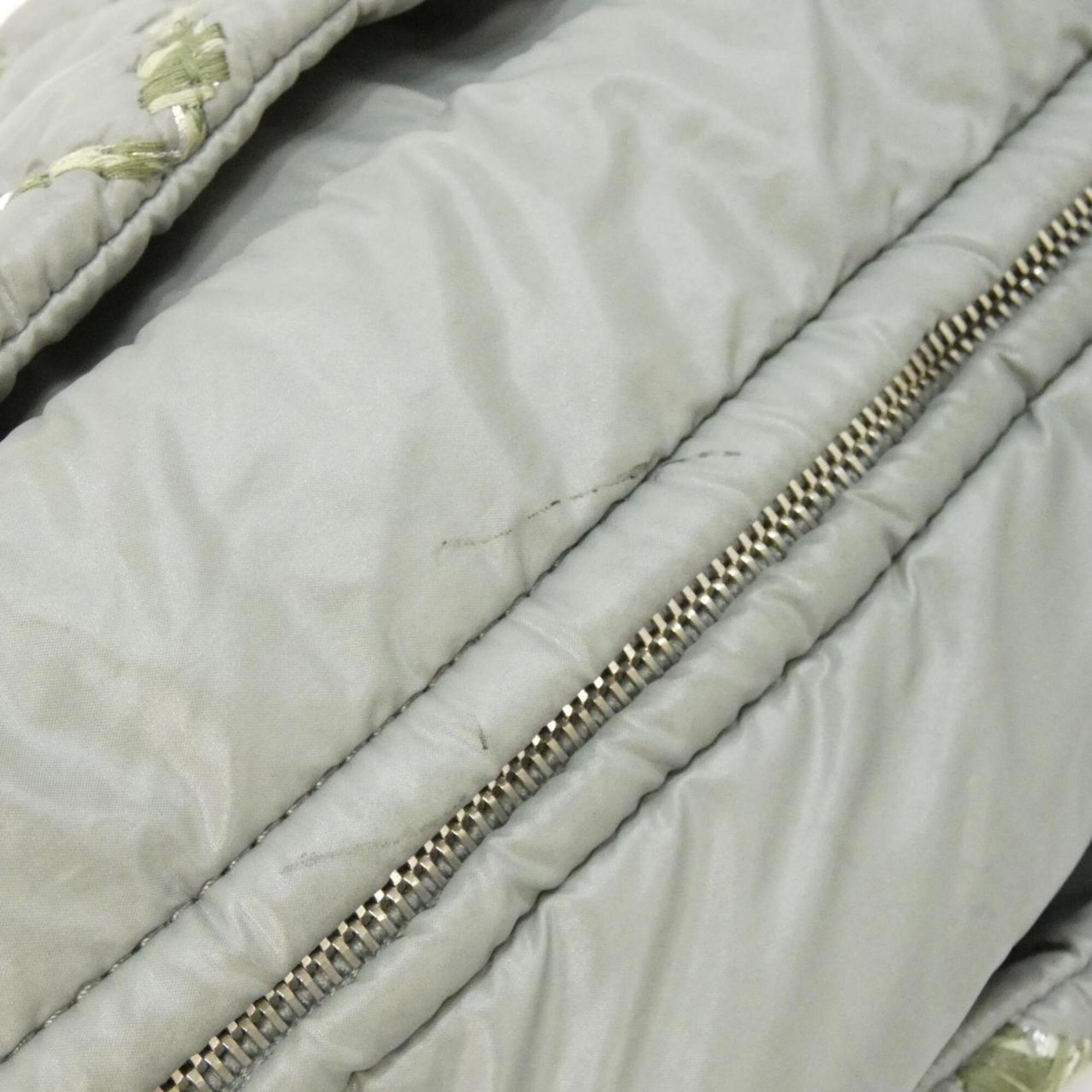 Chanel Gray Nylon Shoulder Bag (Pre-Owned)