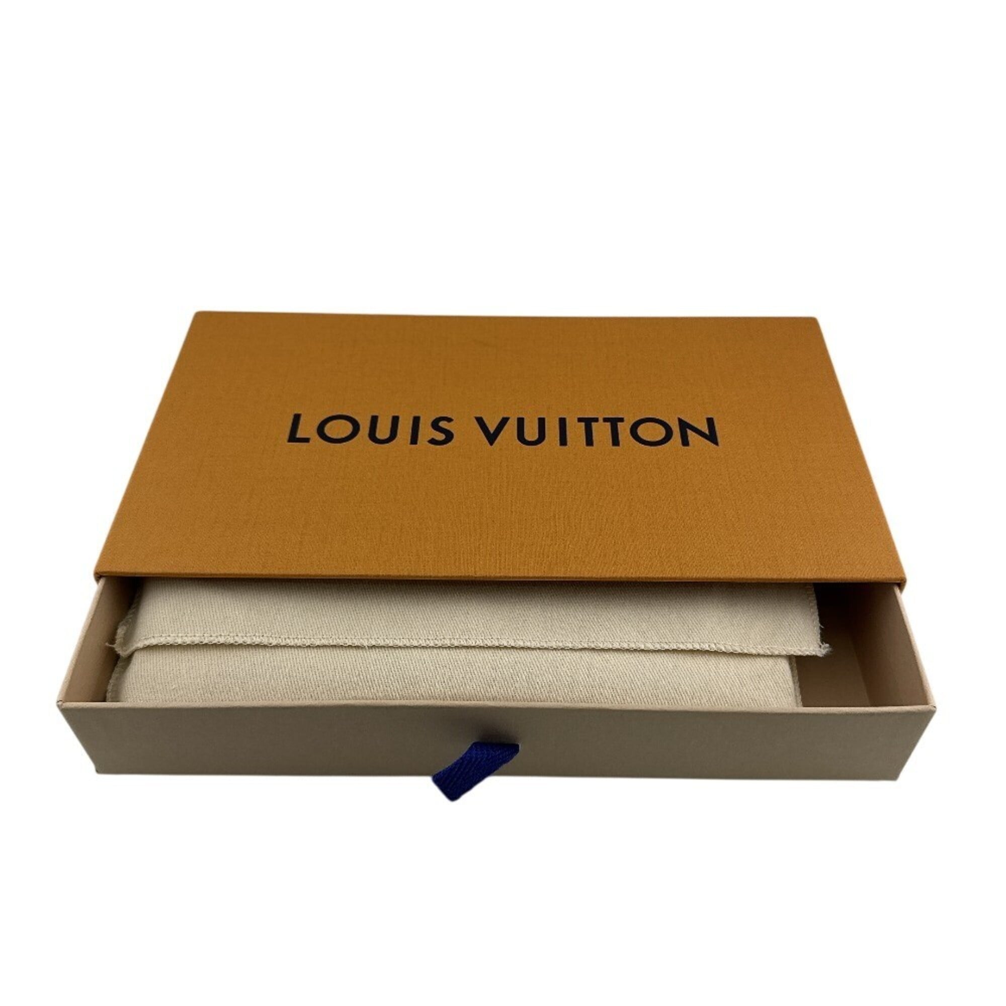 Louis Vuitton Mahina Yellow Leather Long Wallet (Bi-Fold) (Pre-Owned)