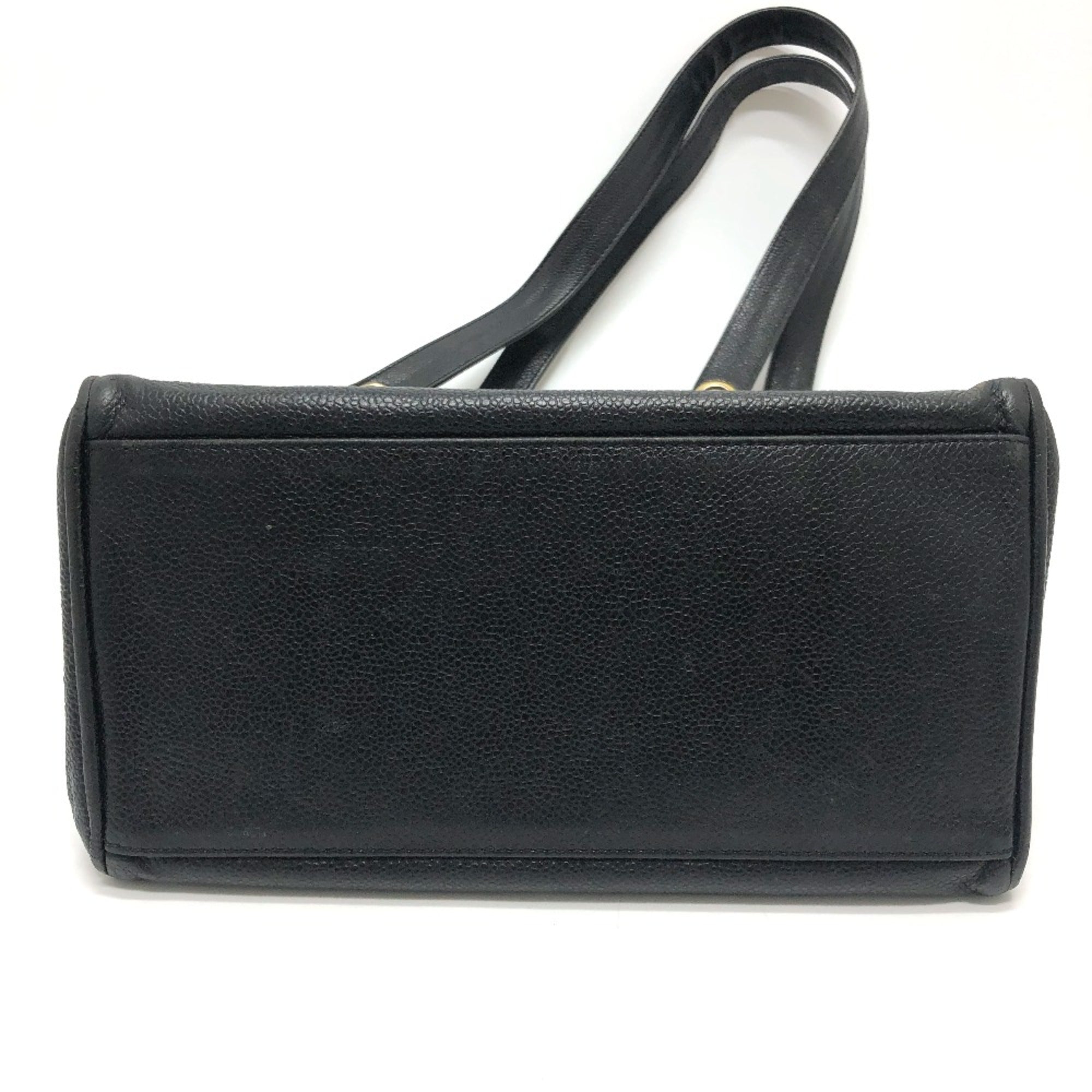 Chanel Black Leather Tote Bag (Pre-Owned)