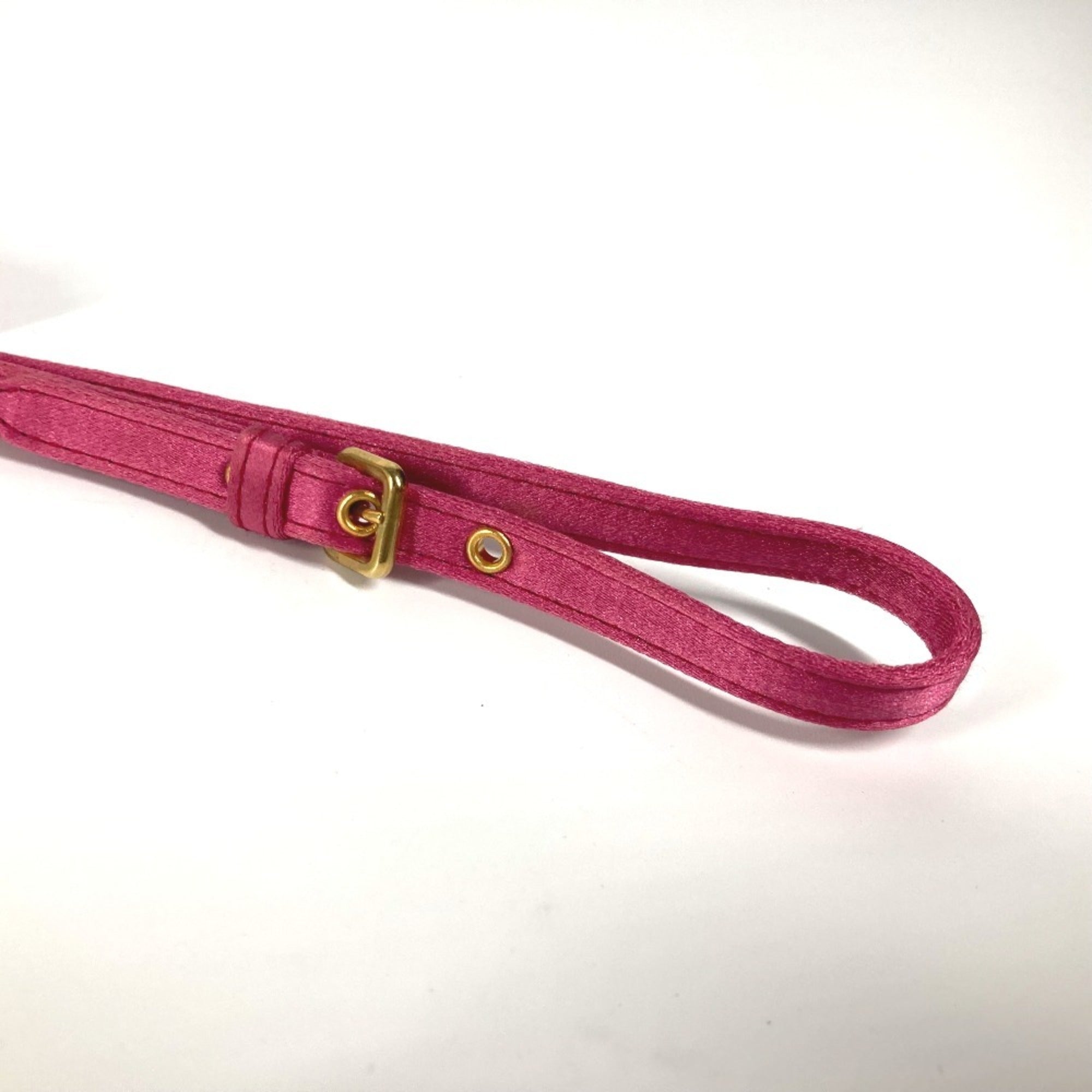 Miu Miu Pink Rayon Silk Clutch Bag Pouch (Pre-Owned)