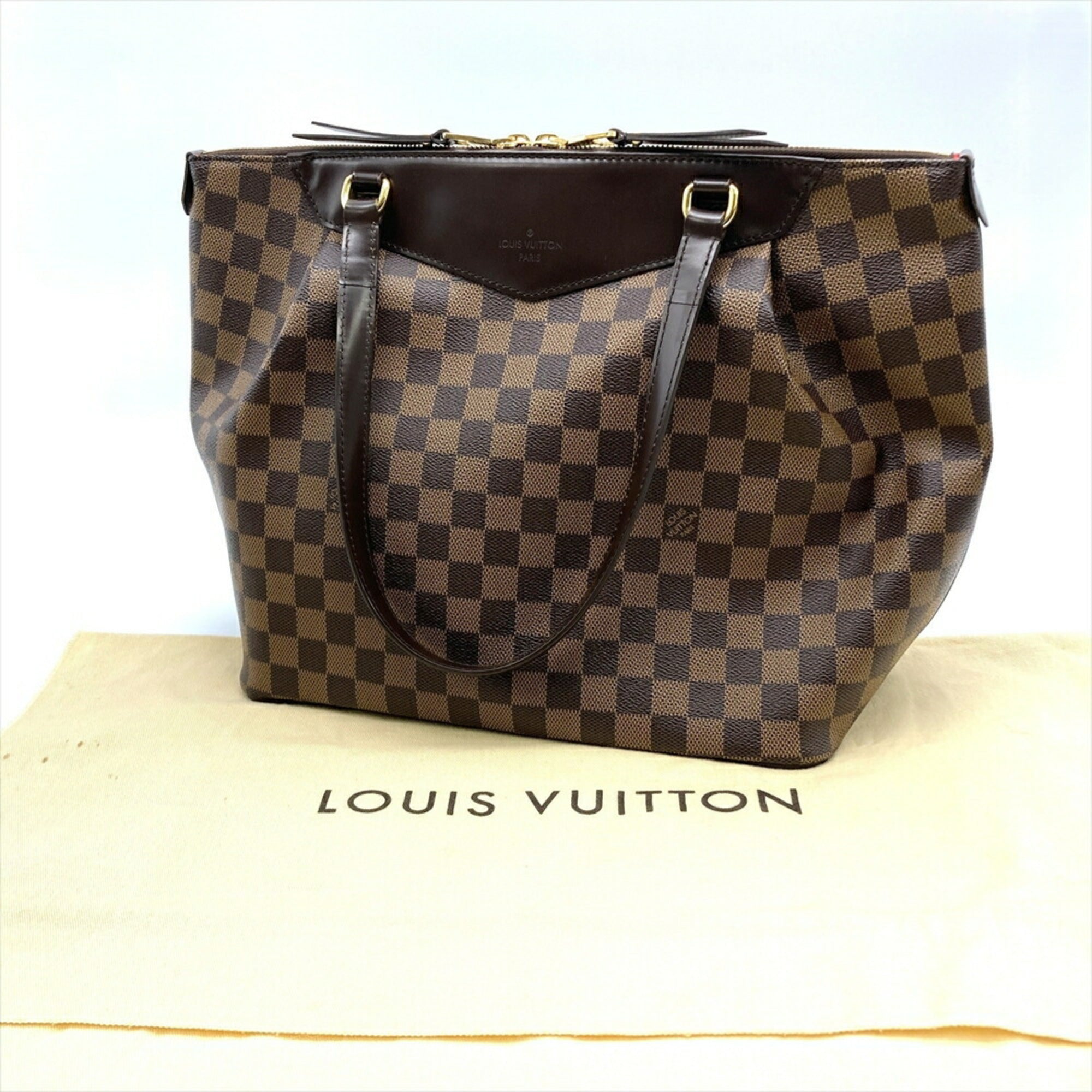 Louis Vuitton Brown Damier Canvas Tote Bag (Pre-Owned)