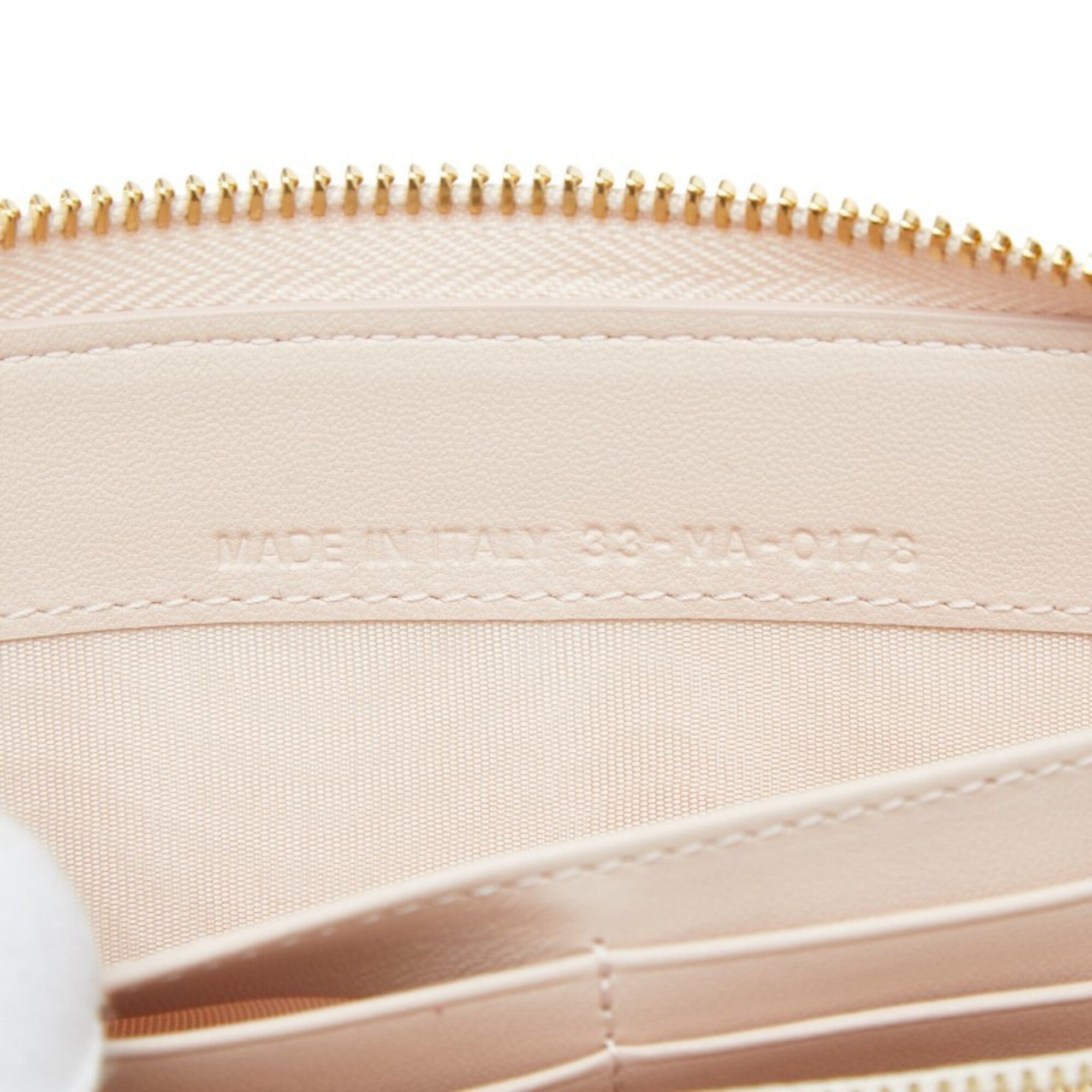 Christian Dior Pink Leather Long Bill Wallet (Bi-Fold) (Pre-Owned)