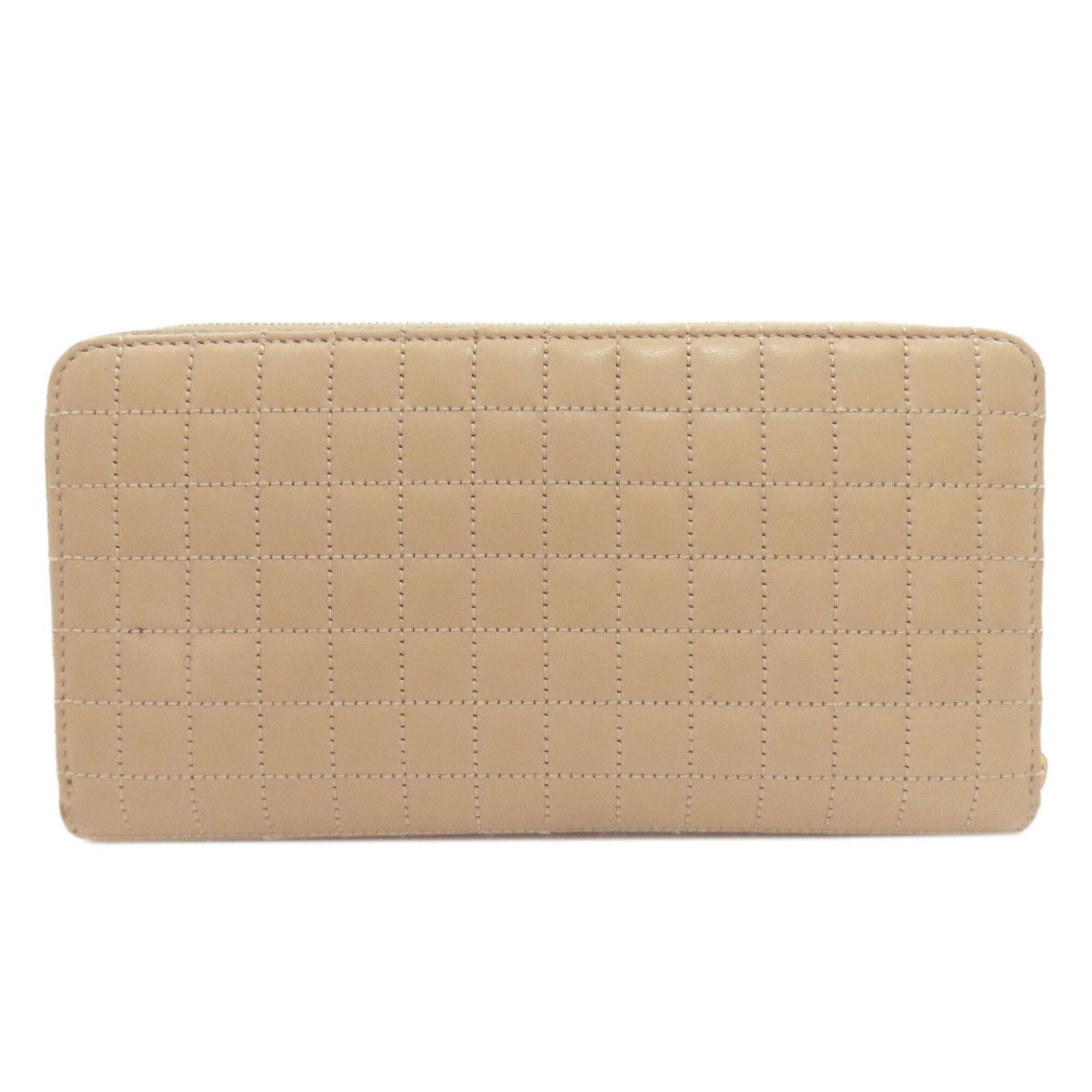 Celine Brown Leather Long Wallet (Bi-Fold) (Pre-Owned)