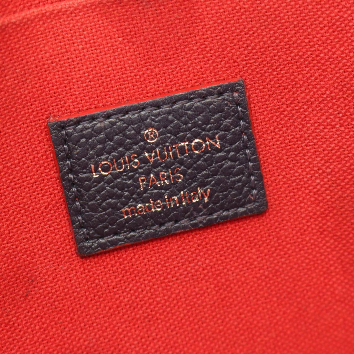 Louis Vuitton Marine Rouge Navy Red Color Leather Pochette Shoulder Bag (Pre-Owned)