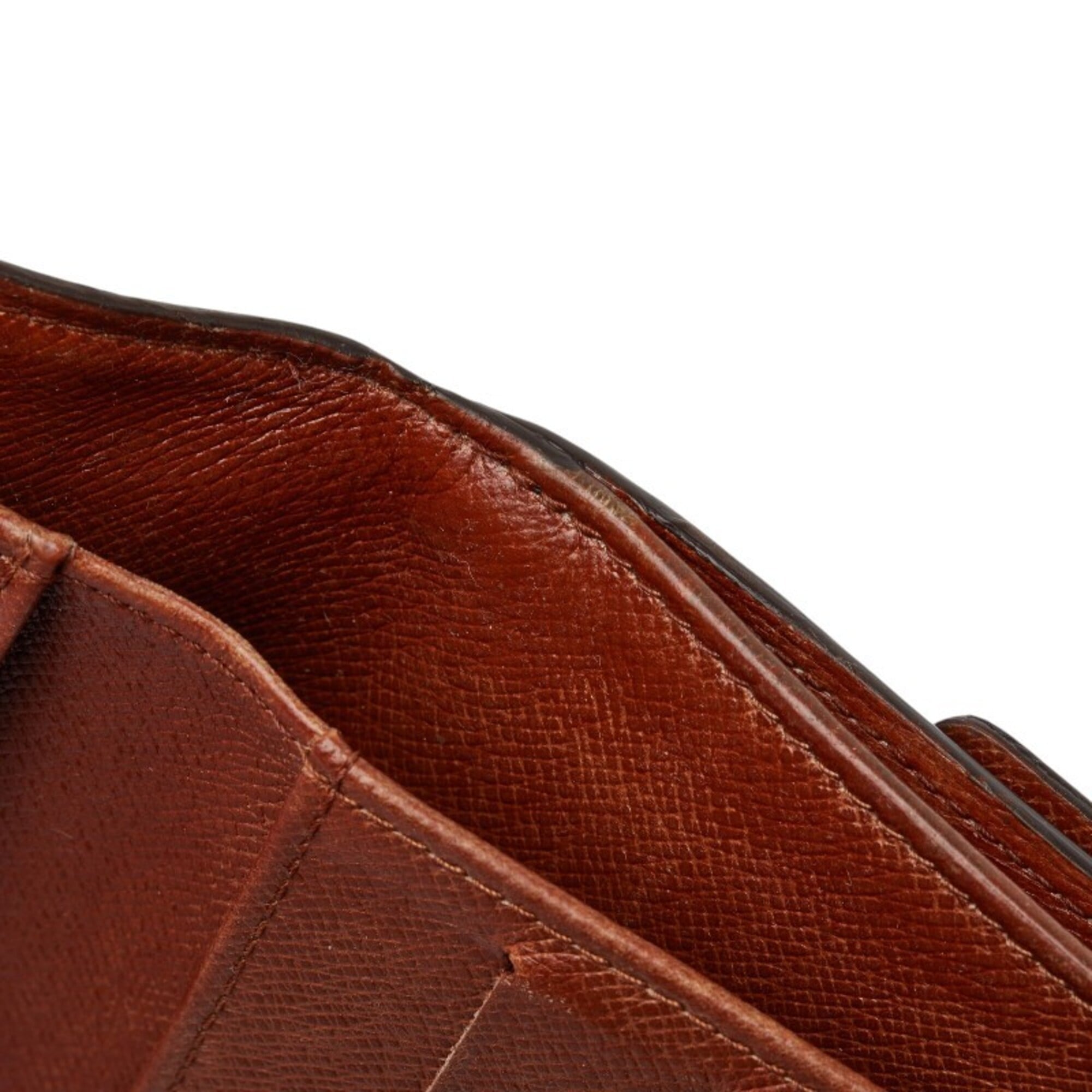Louis Vuitton Brown Pvc Leather Wallet (Tri-Fold) (Pre-Owned)