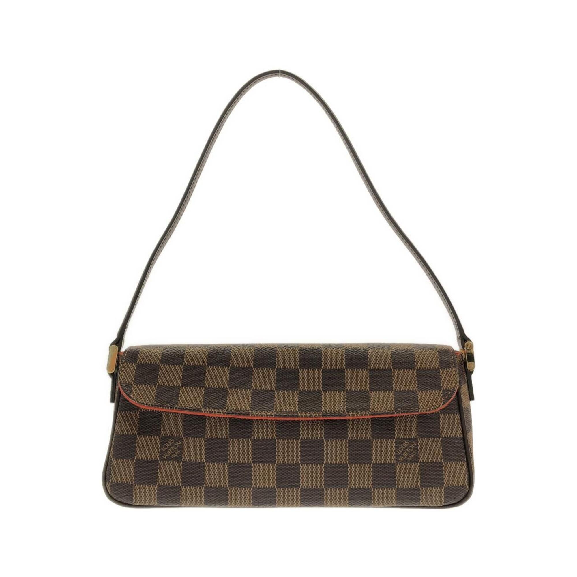 Louis Vuitton Brown Coated Canvas Shoulder Bag (Pre-Owned)