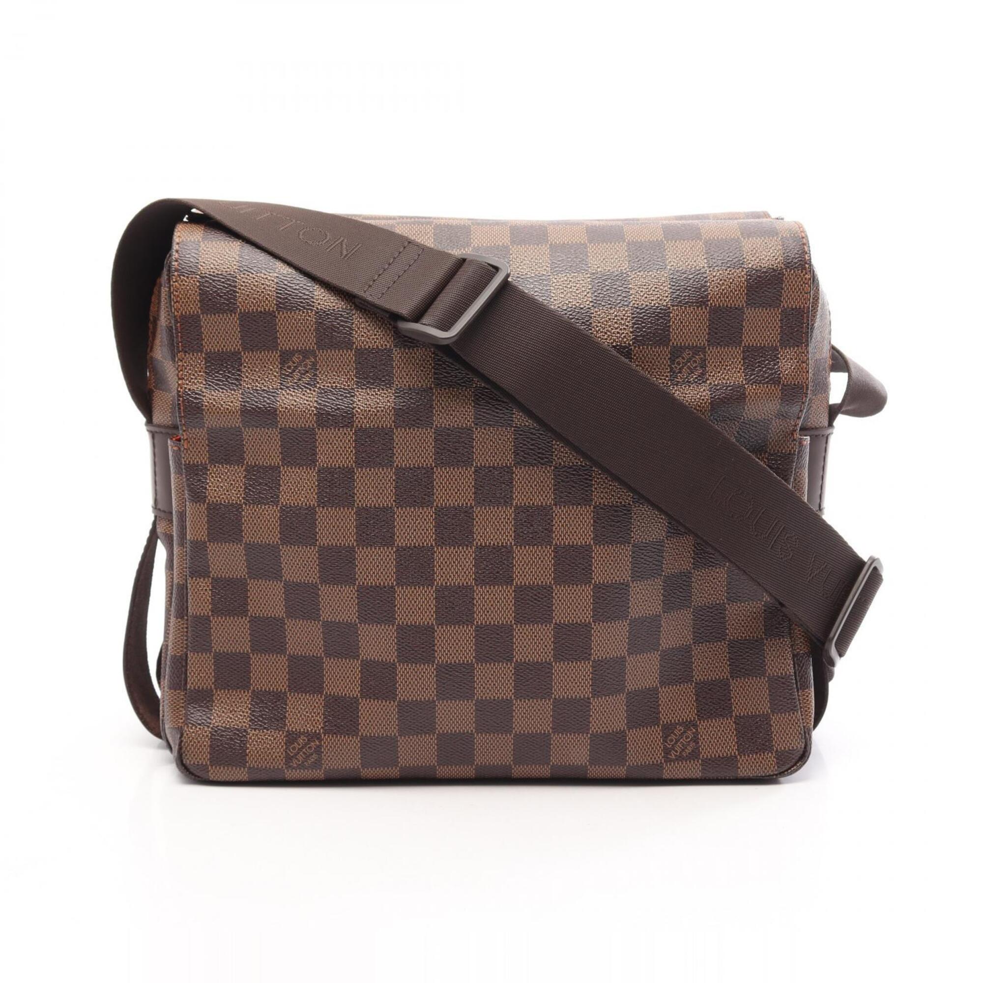 Louis Vuitton Brown Coated Canvas Leather Shoulder Bag (Pre-Owned)