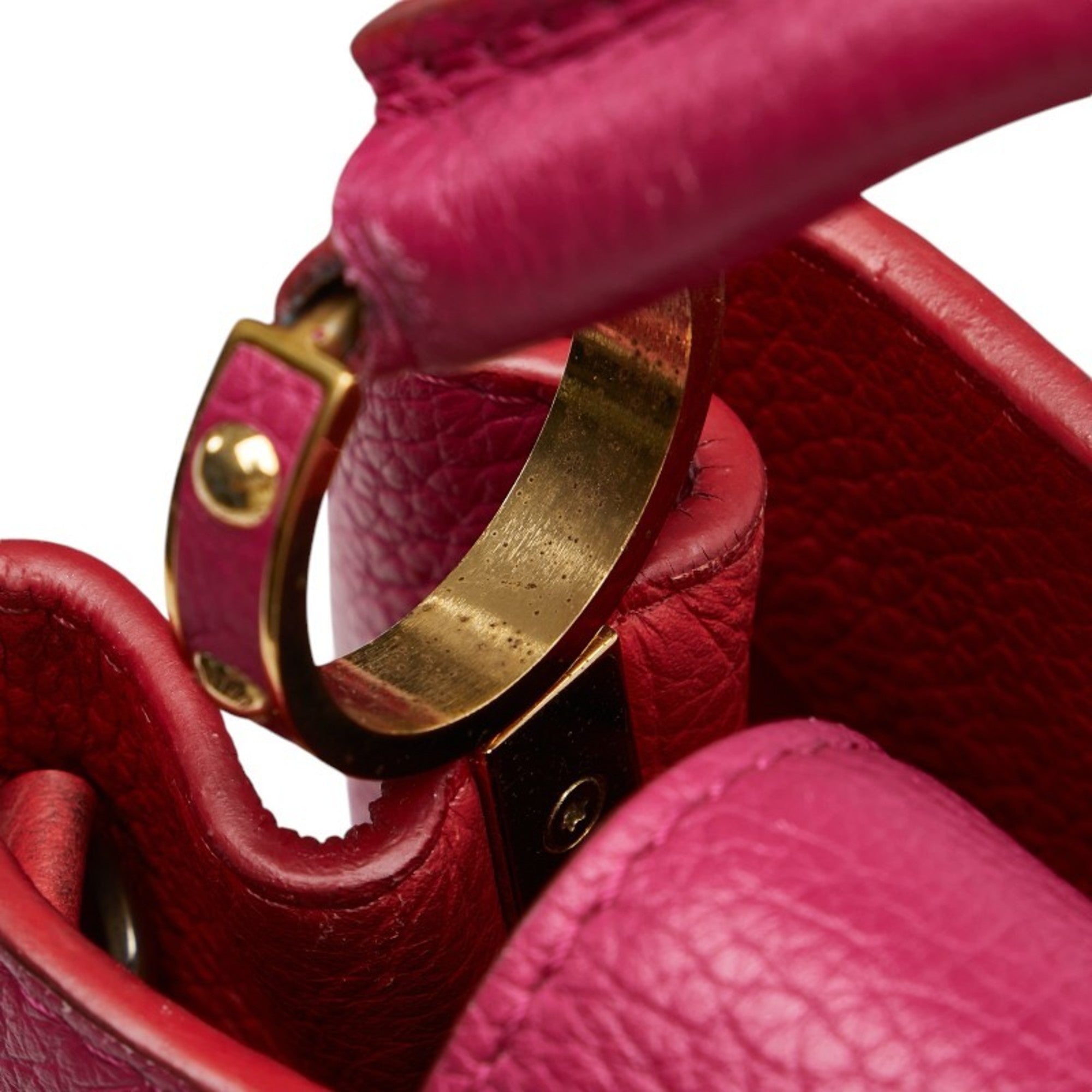 Louis Vuitton Pink Leather Handbag Shoulder Bag (Pre-Owned)