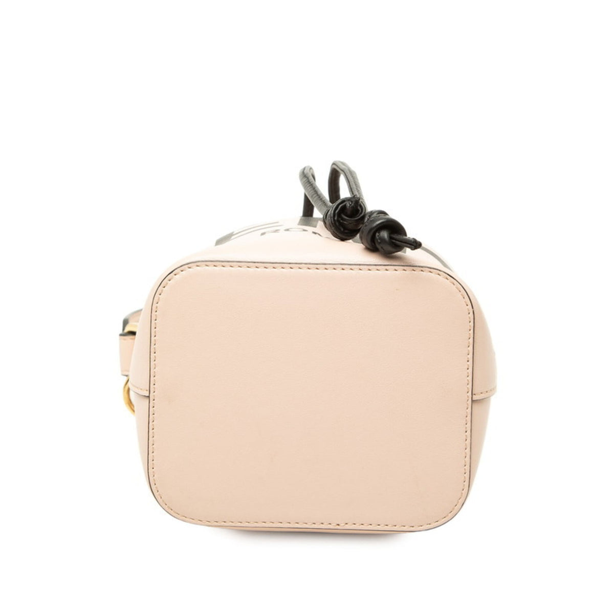 Fendi Black Pink Leather Handbag Shoulder Bag (Pre-Owned)