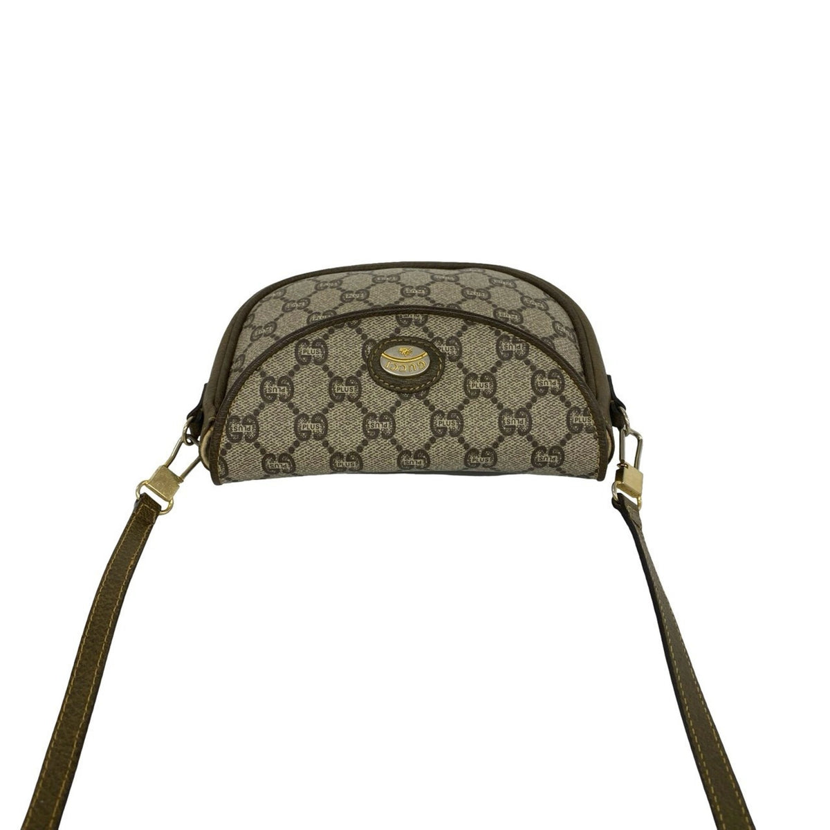 Gucci Brown Leather Pvc Pochette Shoulder Bag (Pre-Owned)