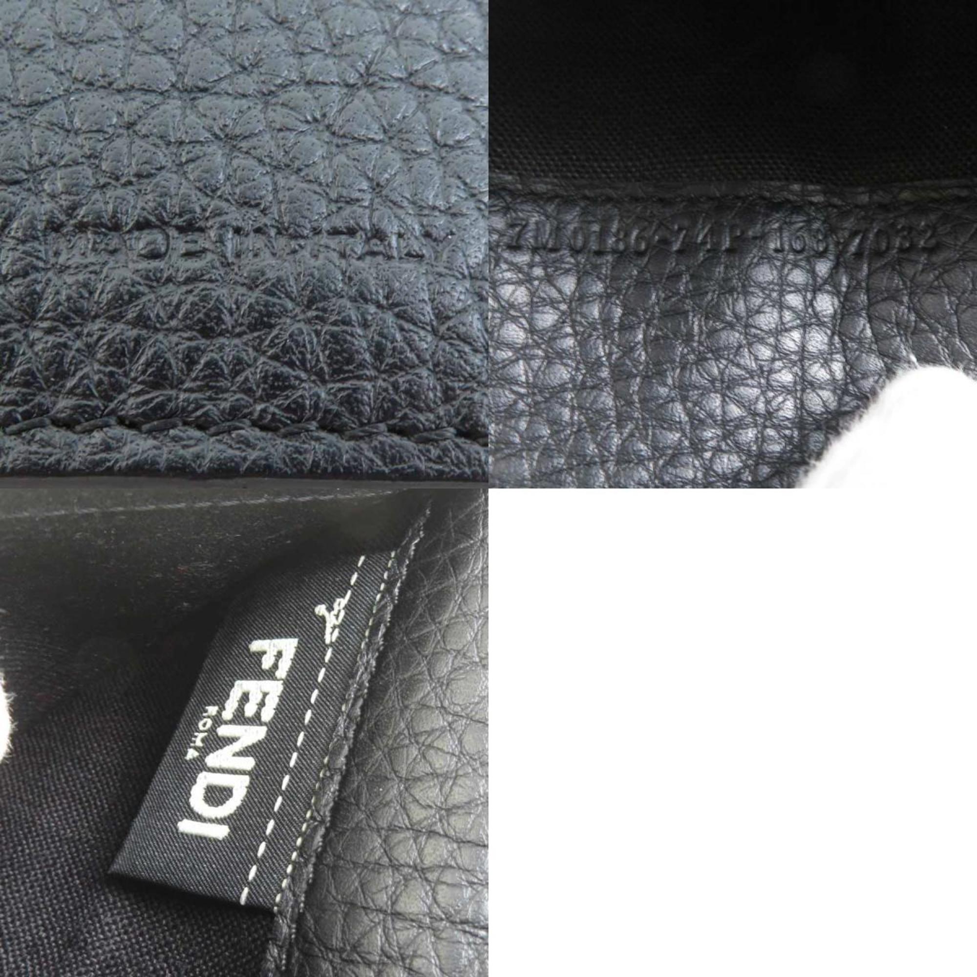 Fendi Silver Leather Long Wallet (Bi-Fold) (Pre-Owned)